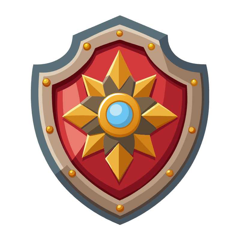 Ultimate Warrior Shield Vector Graphic for Game Designers