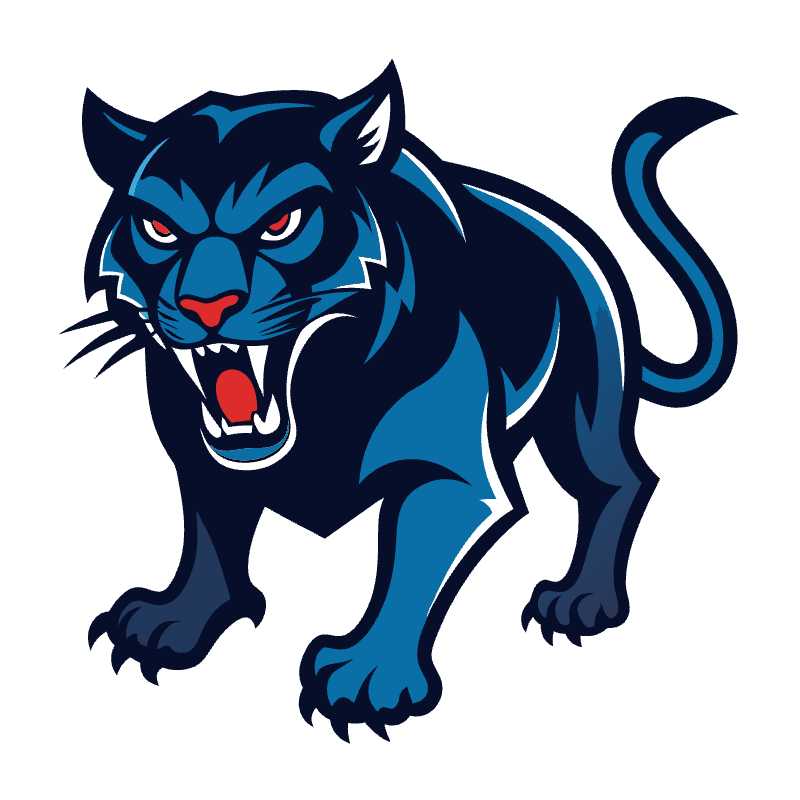 Unleash Your Team Spirit with Intense Panther Mascot Vector Graphics