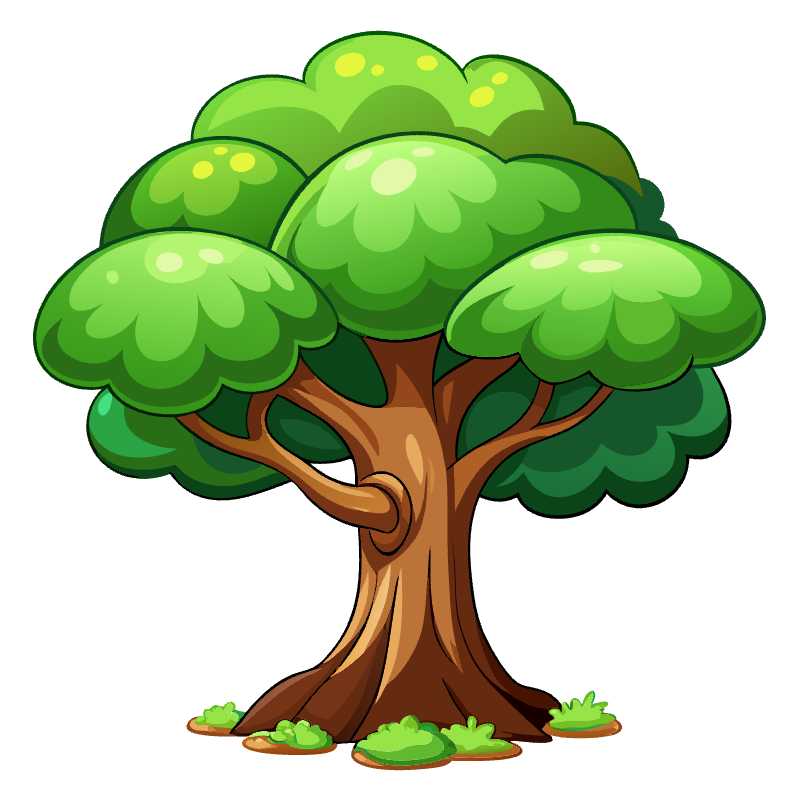 Unlock Your Game's Potential with Customizable Cartoon Tree Vector Graphics