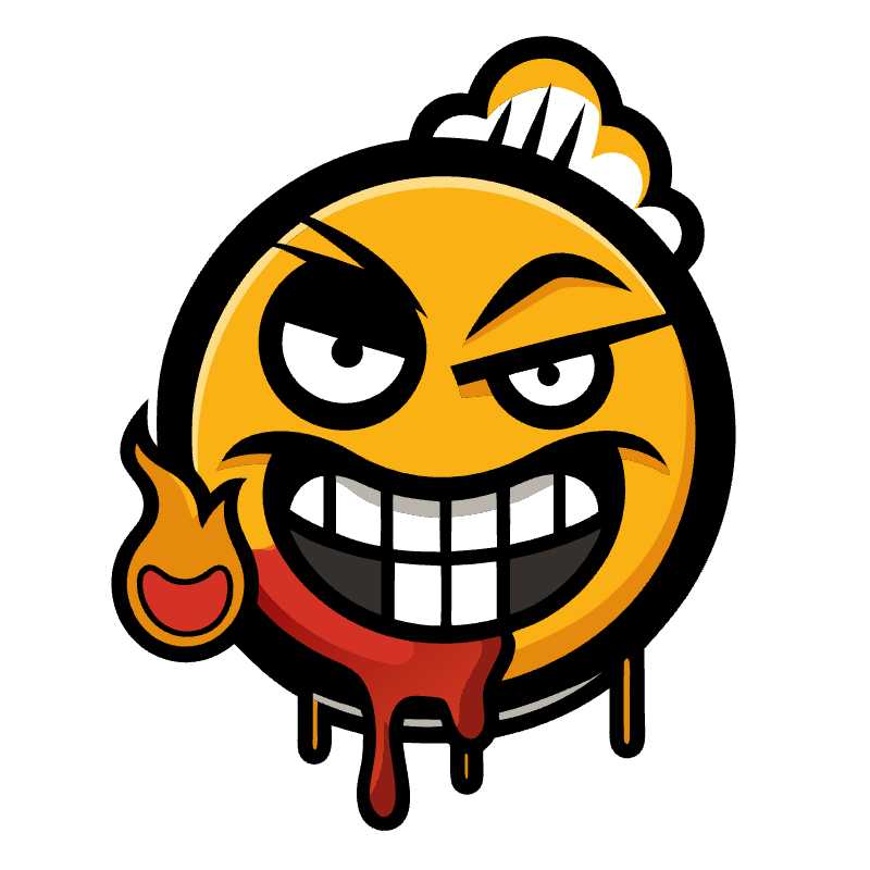 Urban Style Emoji SVG with Grill for Modern Digital Art