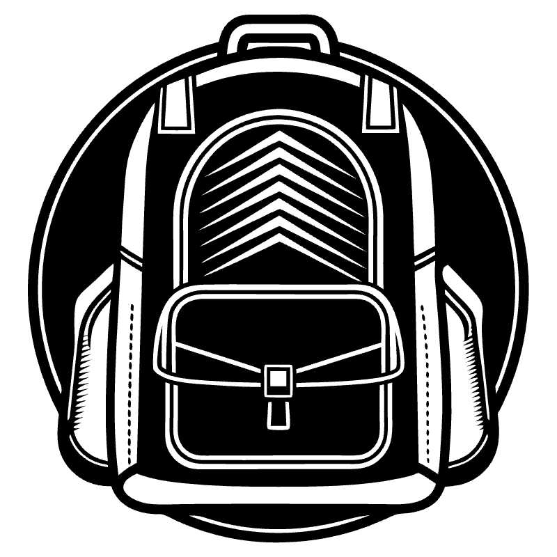 Versatile Backpack Vector Icon Perfect for Travel Designs and Logos