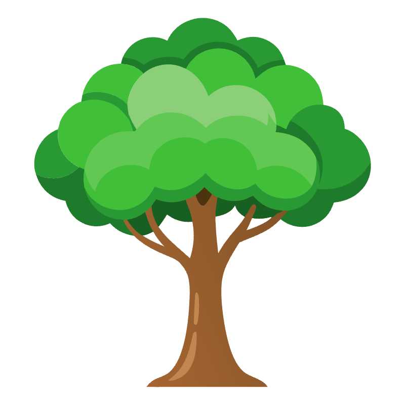 Versatile Vector Tree Graphic for Nature-Themed Projects