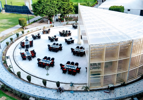 Round Motorized Retractable Structure