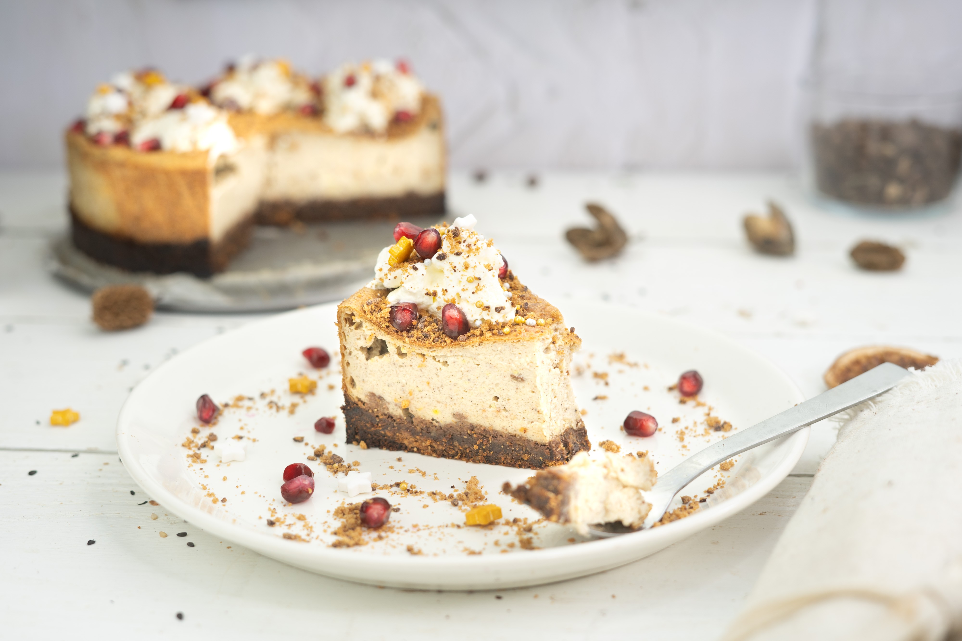 Rezept Serviervorschlag Lebkuchen Cheesecake