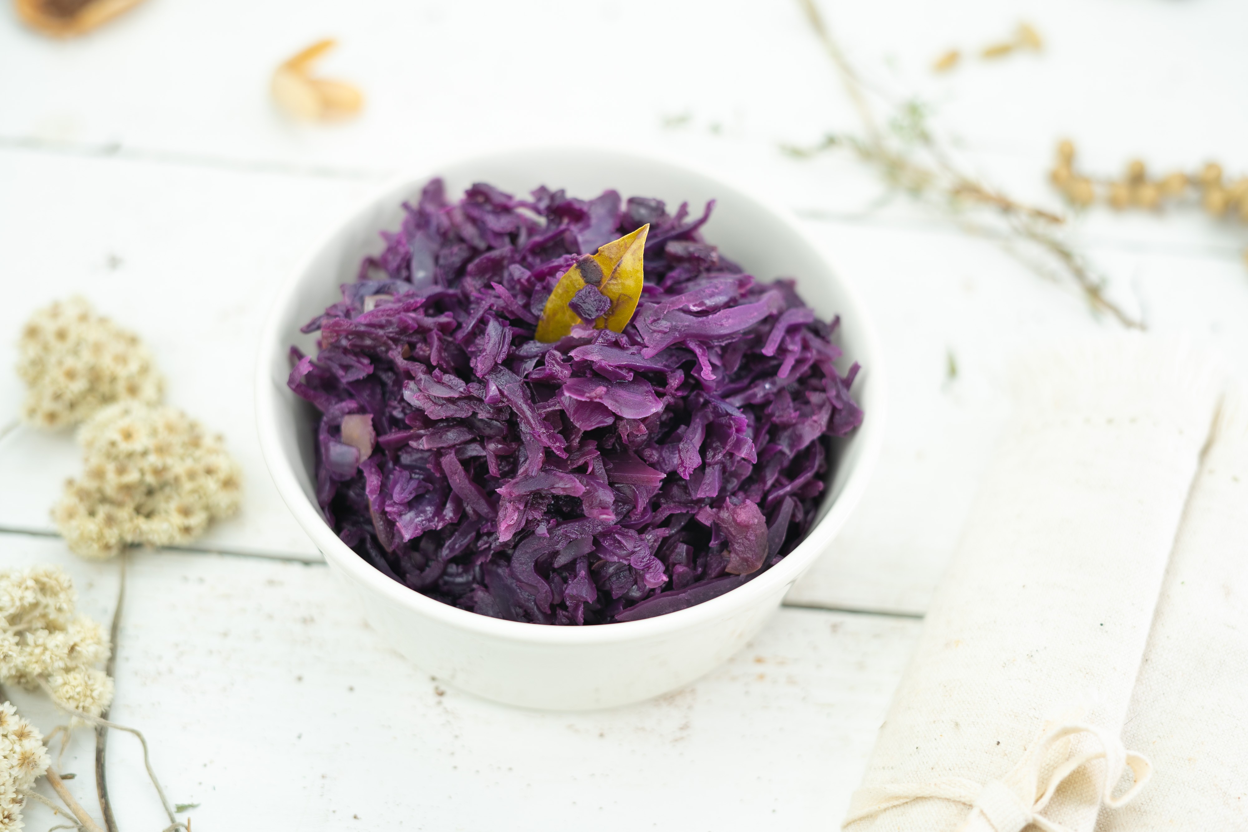 Rezept Serviervorschlag Aromatisches Apfel Rotkraut