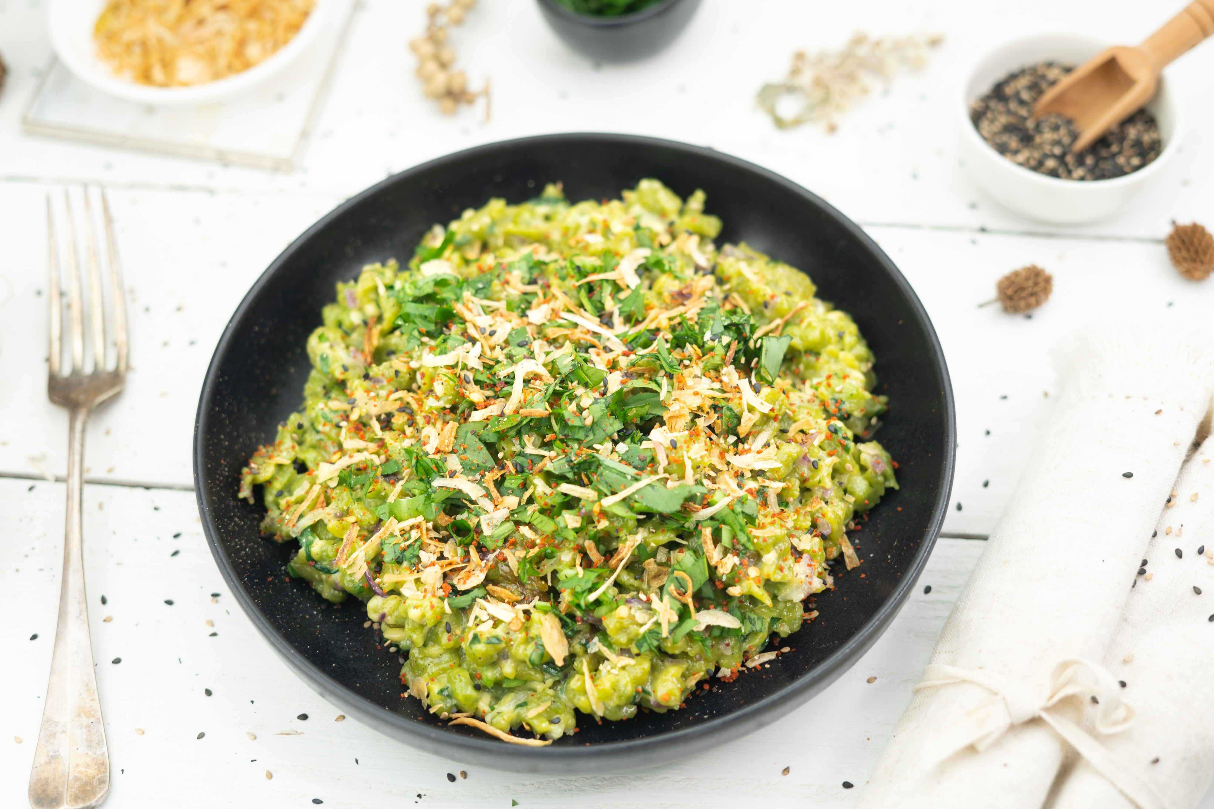 Rezept Serviervorschlag Würzige Bärlauch Käsespätzle