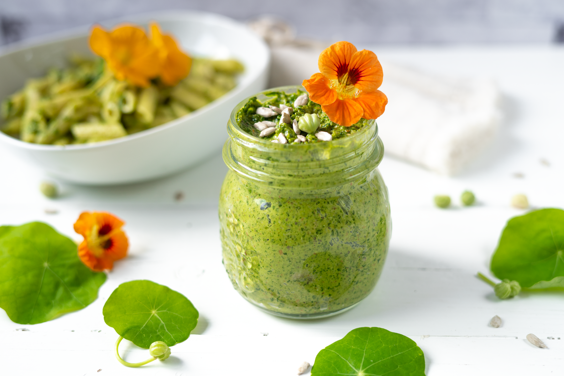 Rezept Serviervorschlag Basisrezept Pesto - Kapuzinerkresse