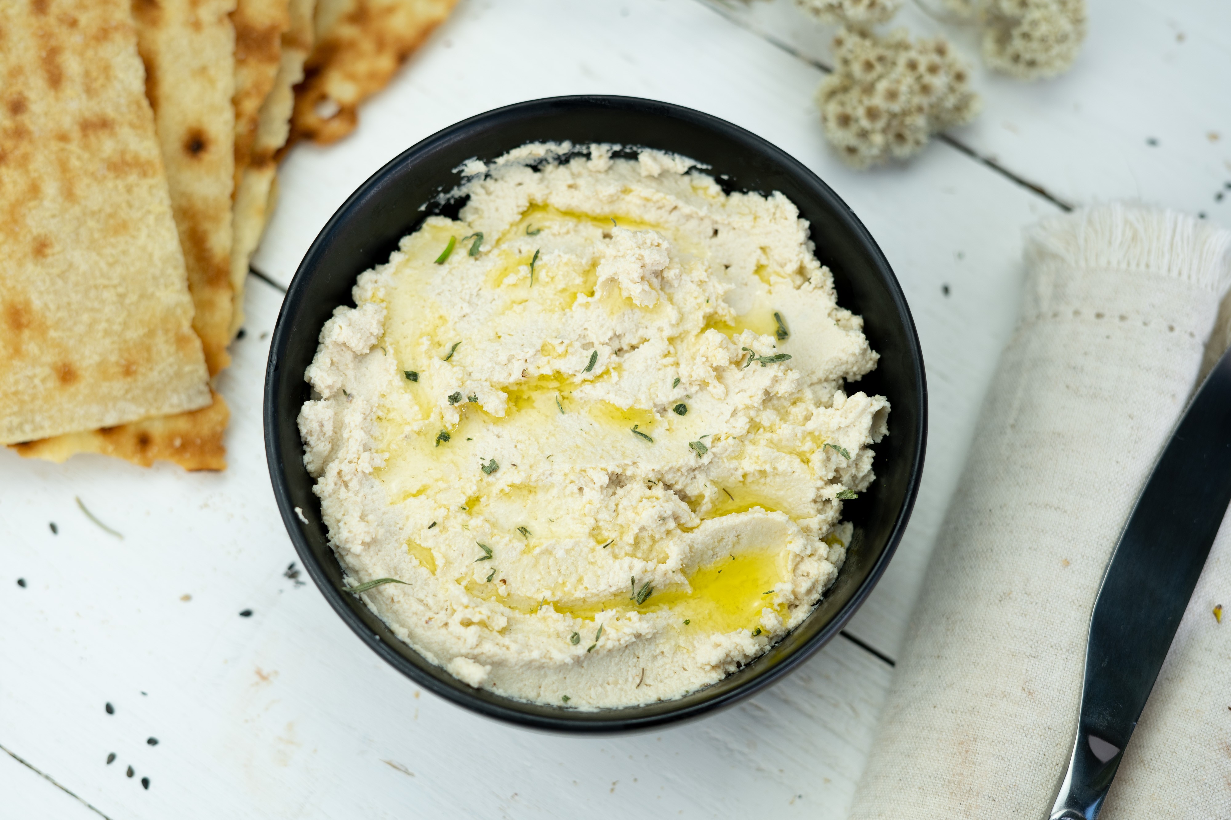 Rezept Serviervorschlag Cashew - Frischkäse mit Kräuter