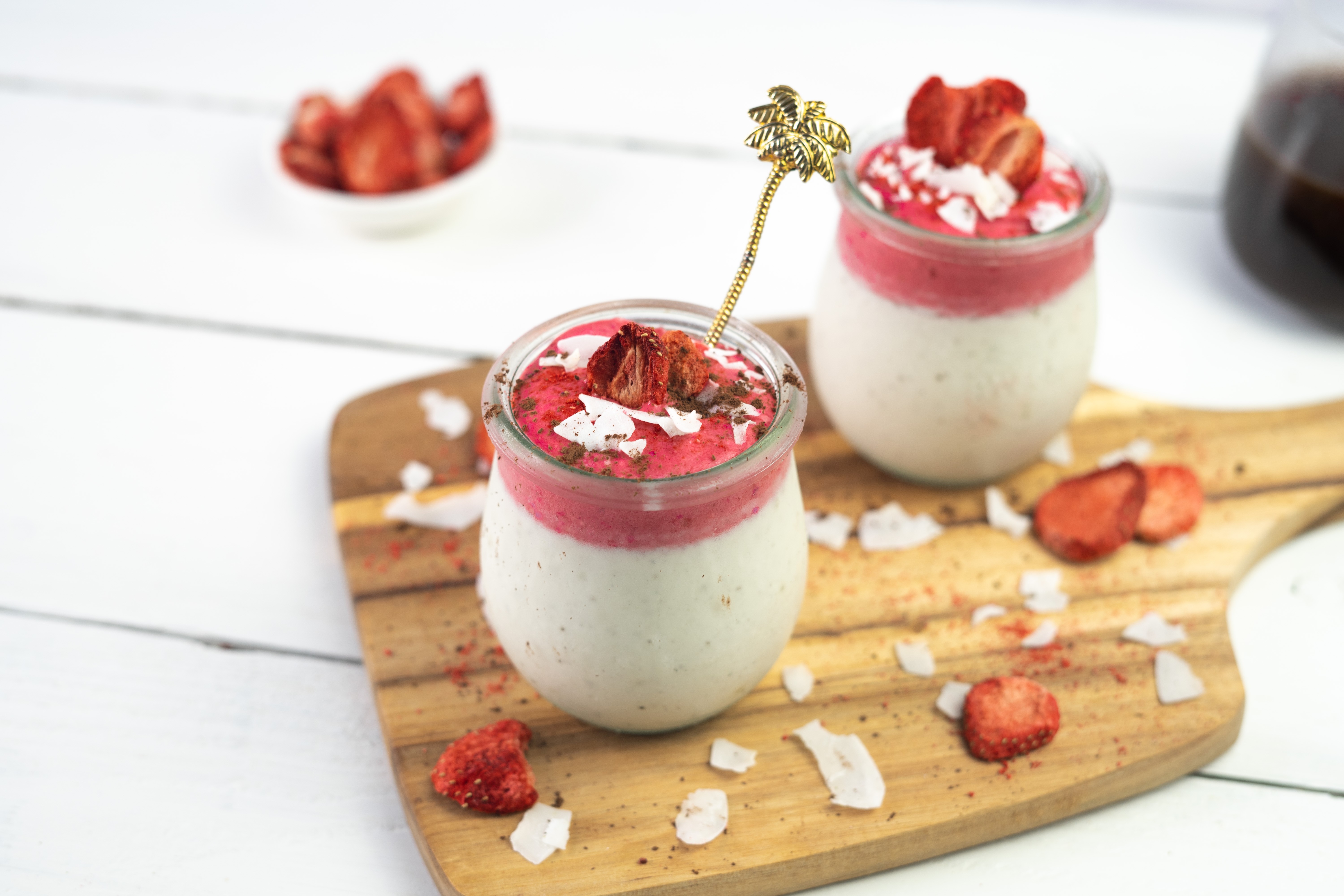 Rezept Serviervorschlag Panna Cotta mit Beeren