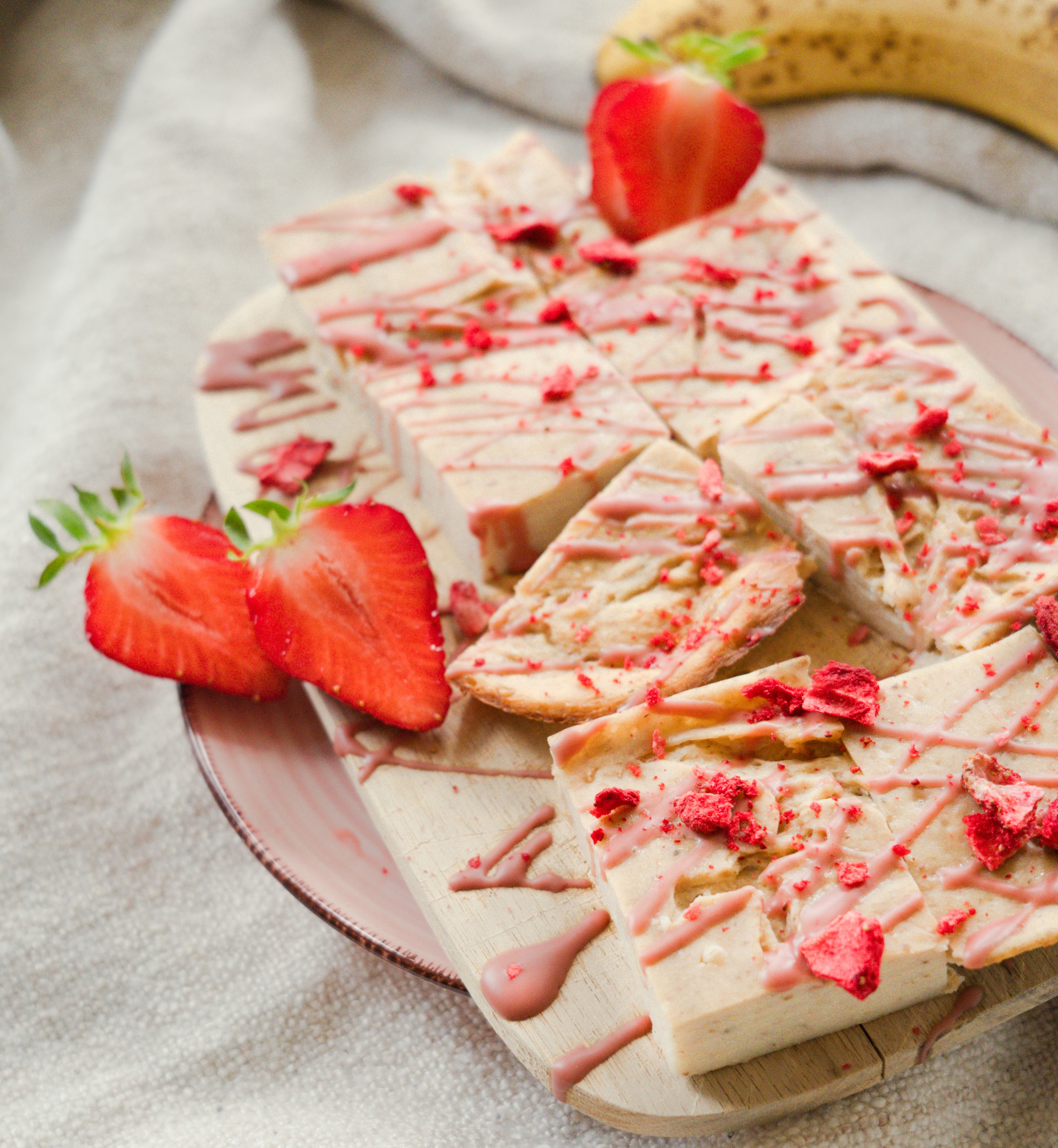 Rezept Serviervorschlag Banana Cheesecake Bites
