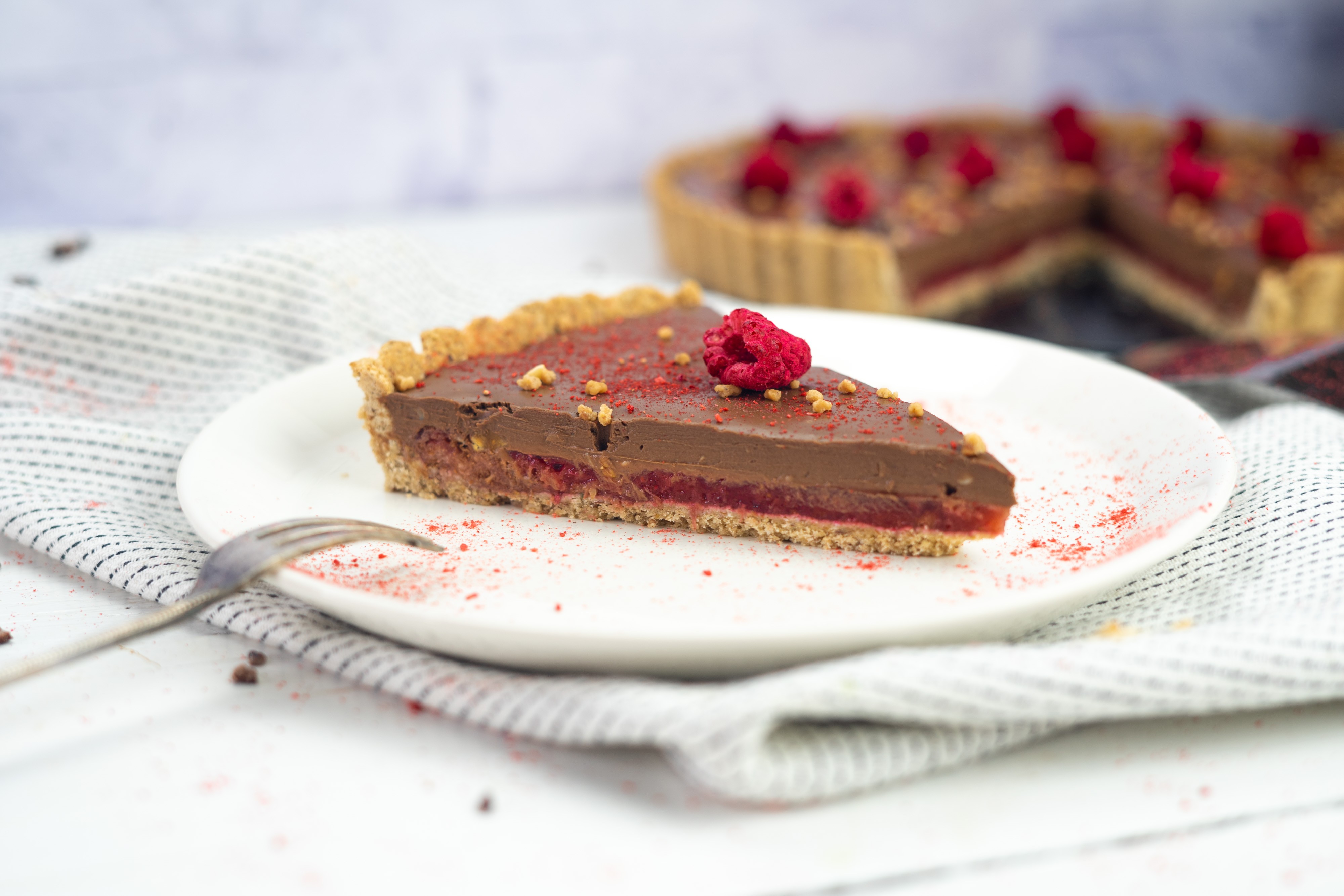 Rezept Serviervorschlag Schoko Beeren Tarte