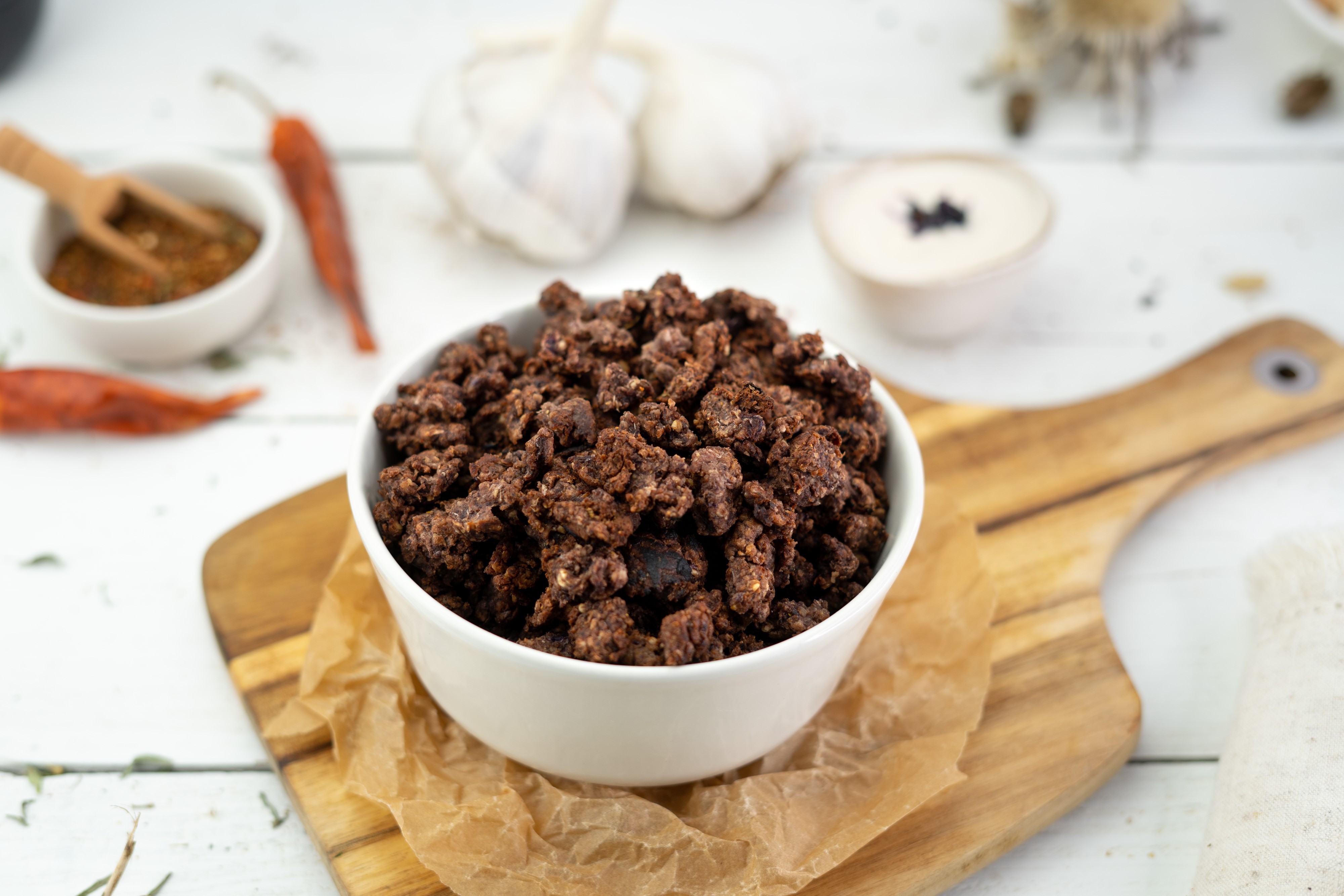 Rezept Serviervorschlag Crunchy Fleisch Alternative