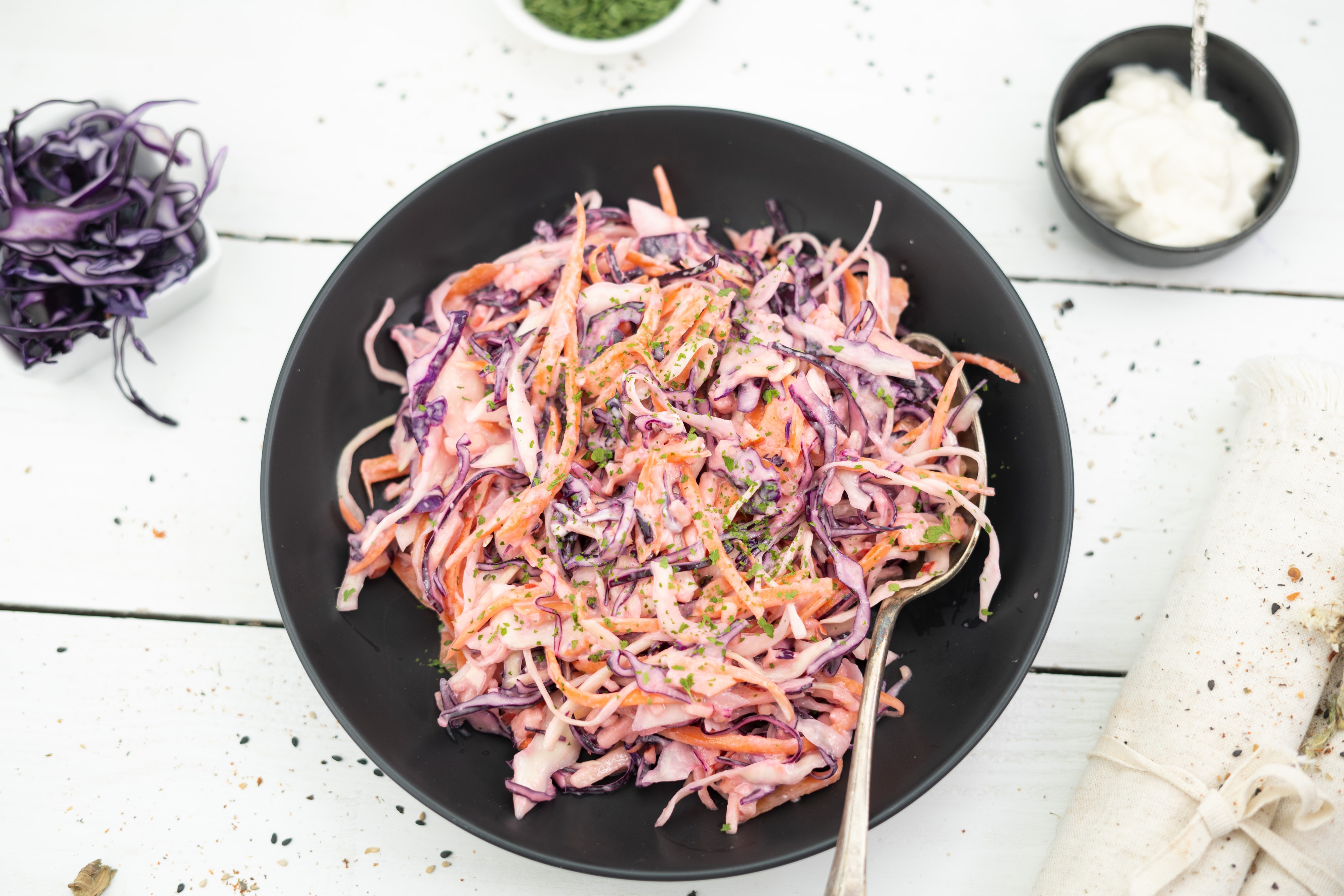 Rezept Serviervorschlag Coleslaw - amerikanischer Krautsalat