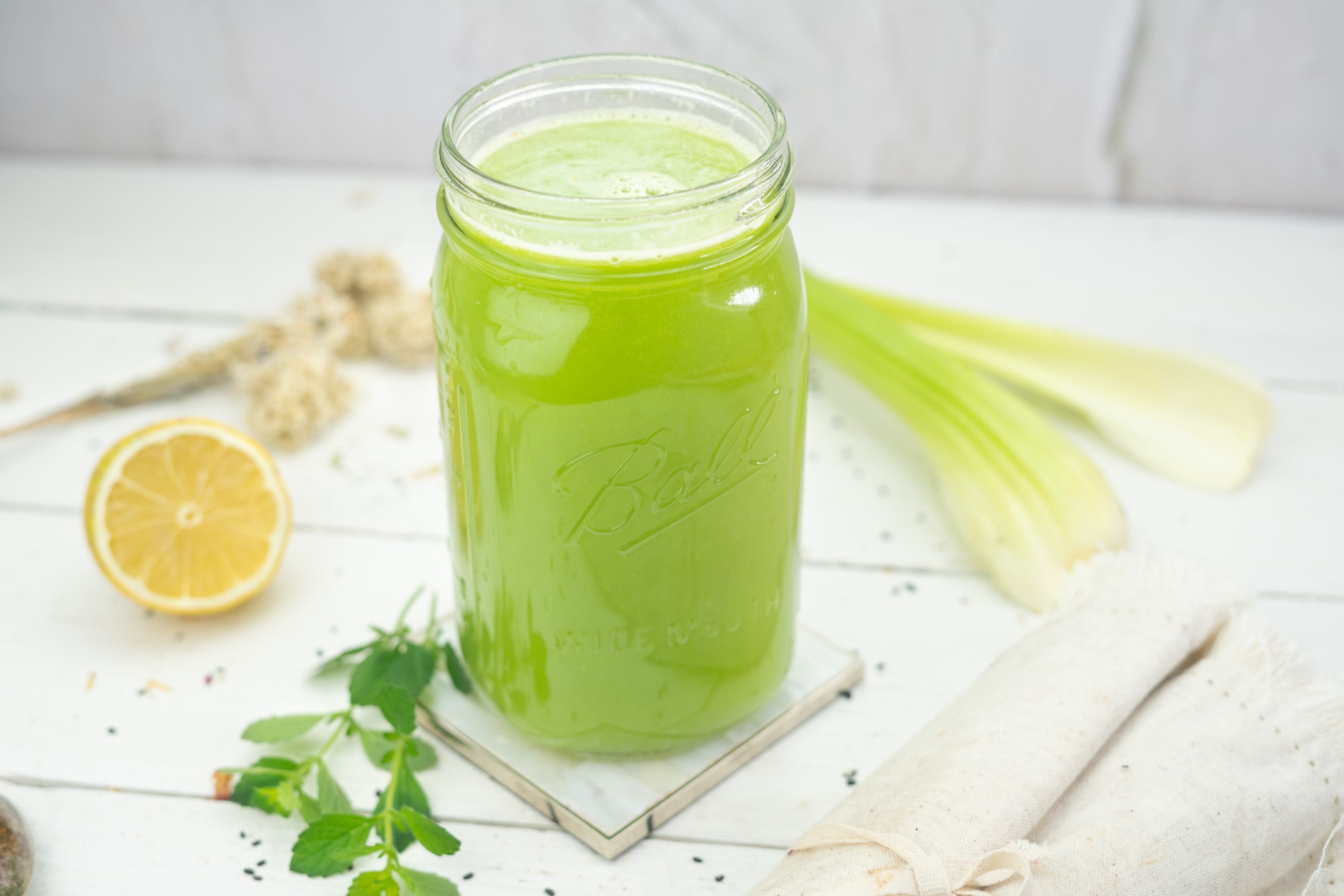 Rezept Serviervorschlag Sellerie Gurken Saft