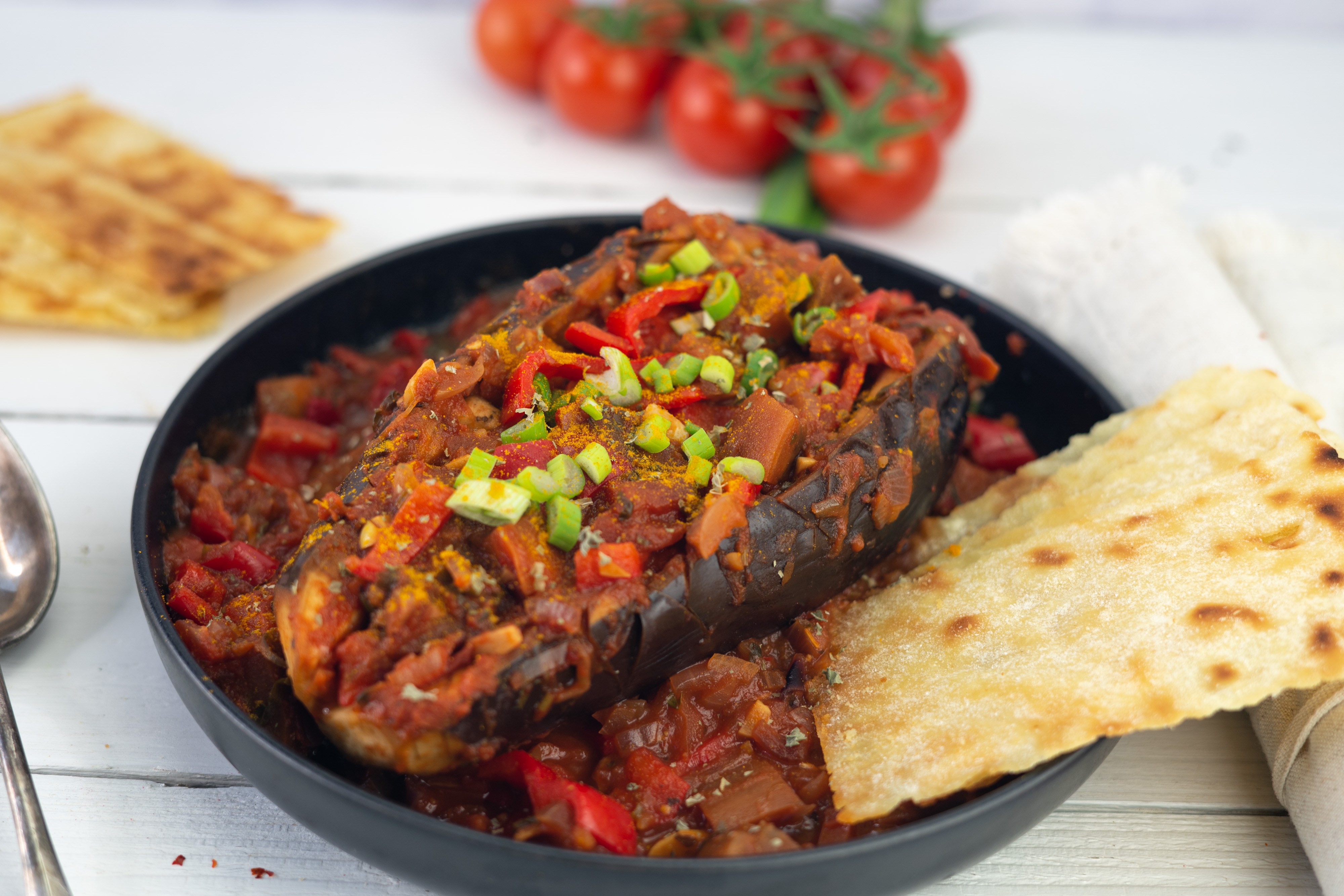 Rezept Serviervorschlag Gefüllte türkische Melanzani