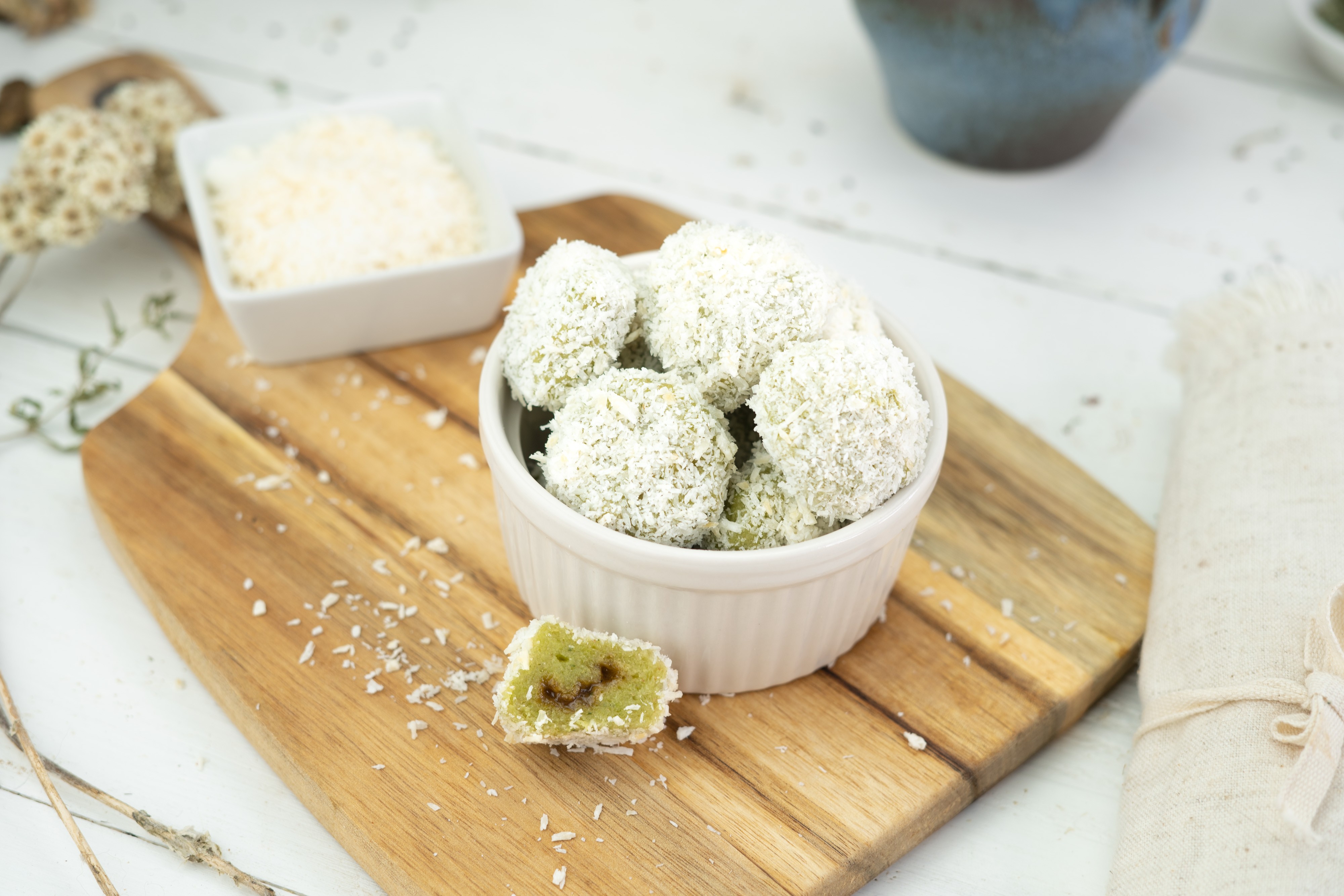 Rezept Serviervorschlag Klepon - indonesische süße Bällchen