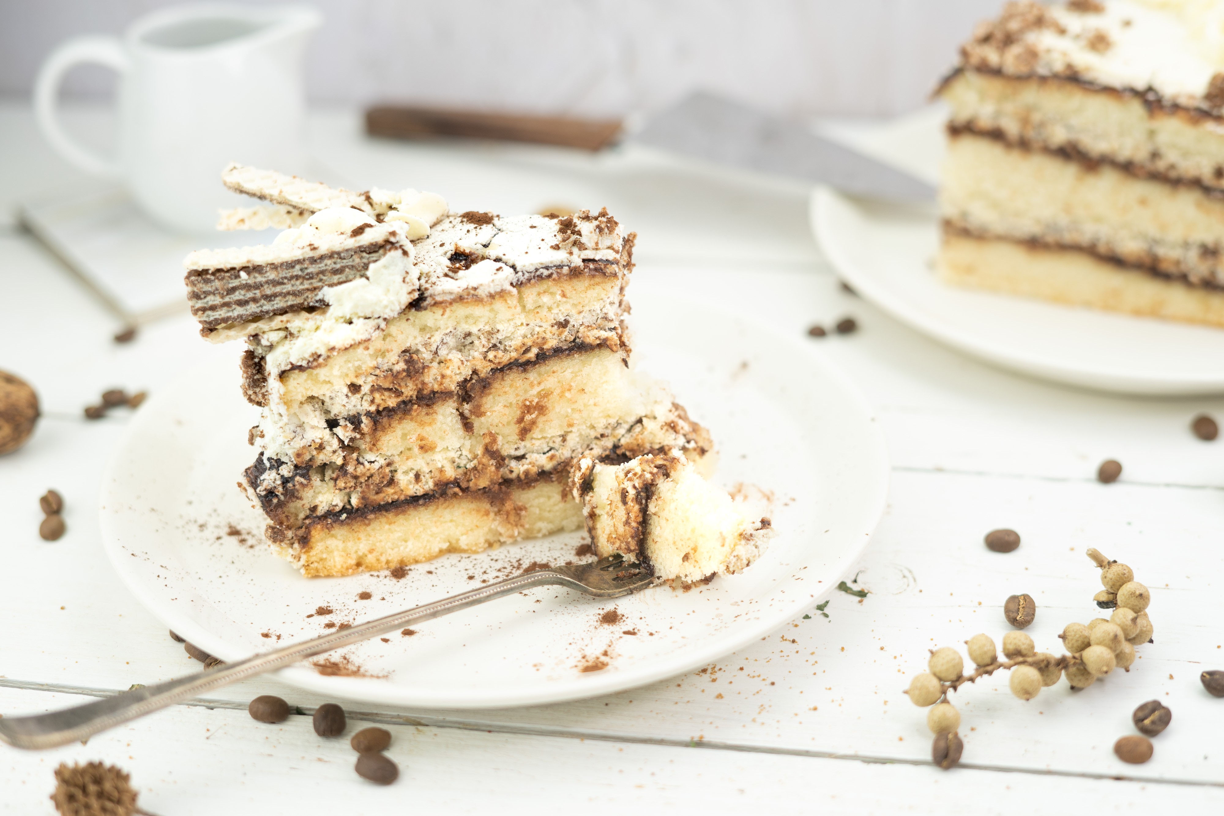 Rezept Serviervorschlag Fluffige Mannerschnitten Torte