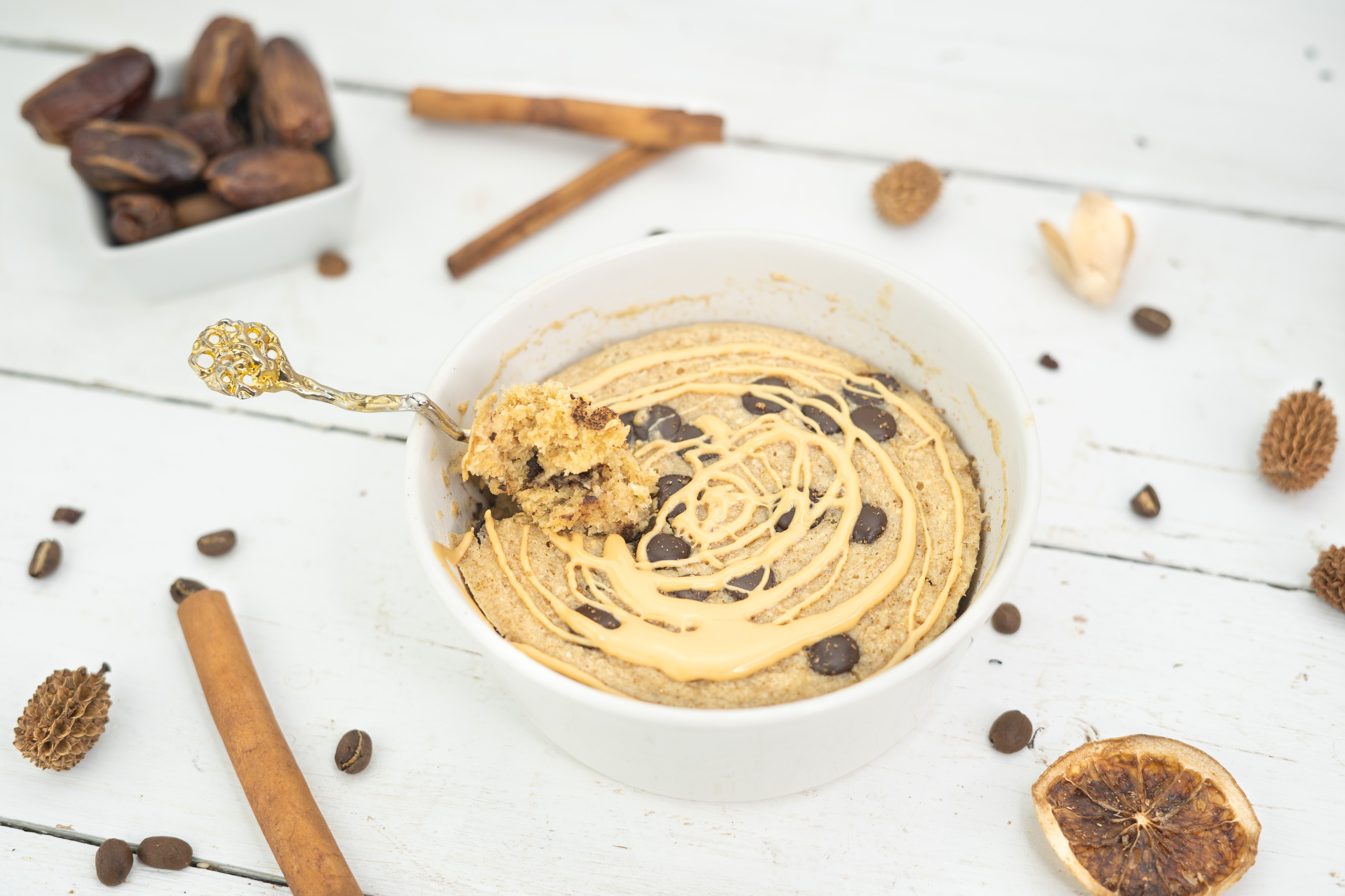 Rezept Serviervorschlag Haferflocken Tassenkuchen