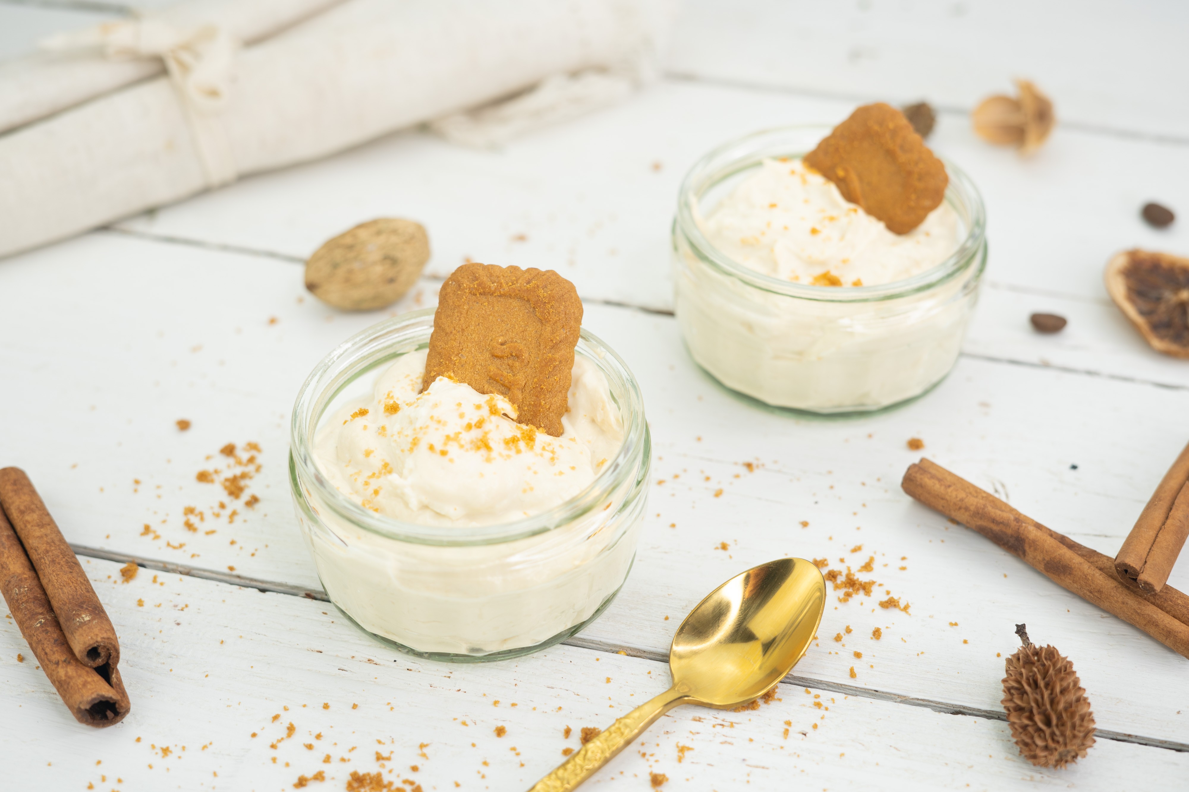 Rezept Serviervorschlag Biscoff Pudding Mousse
