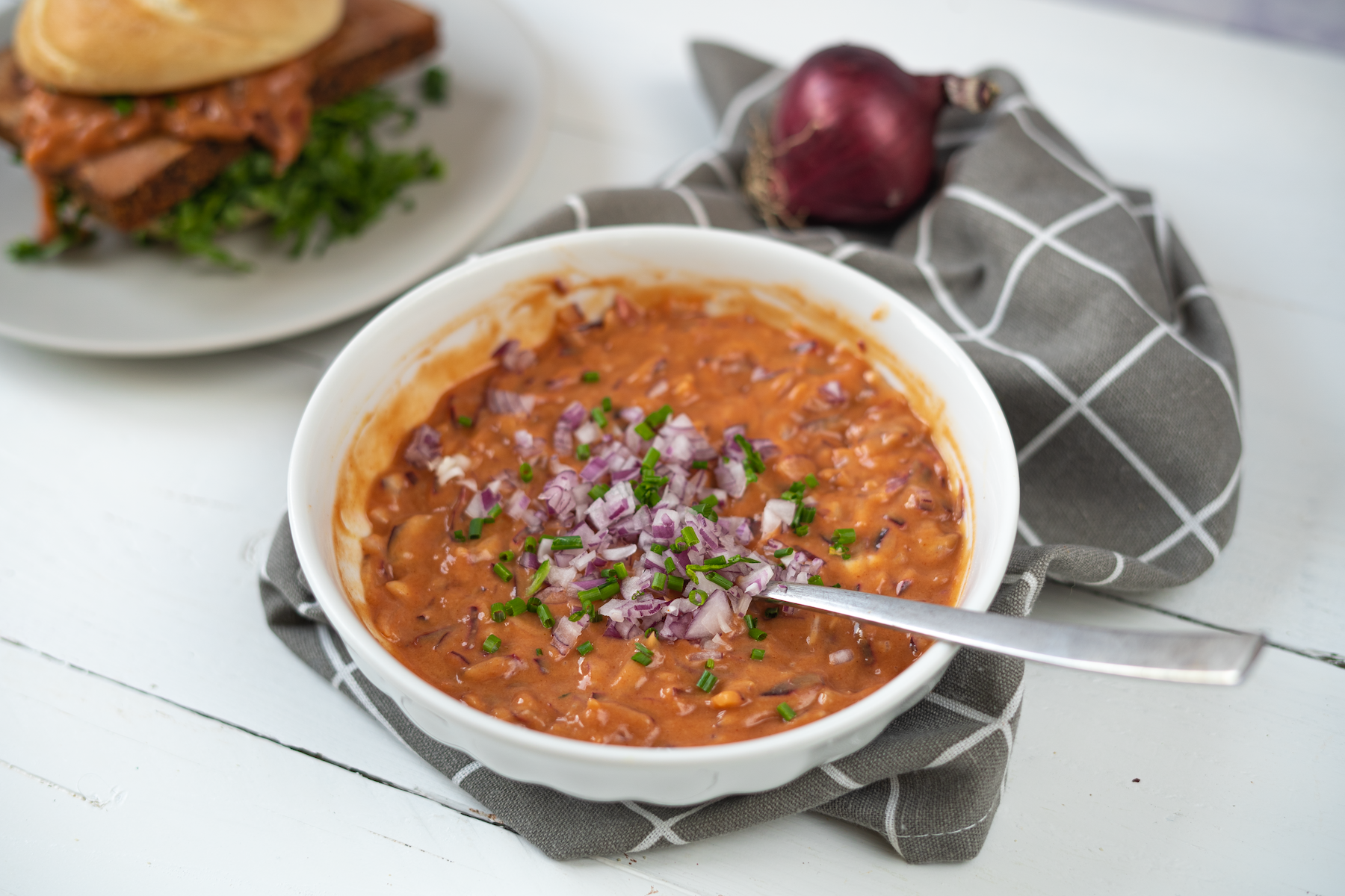 Rezept Serviervorschlag Schnelles Zwiebel Senf Ragout