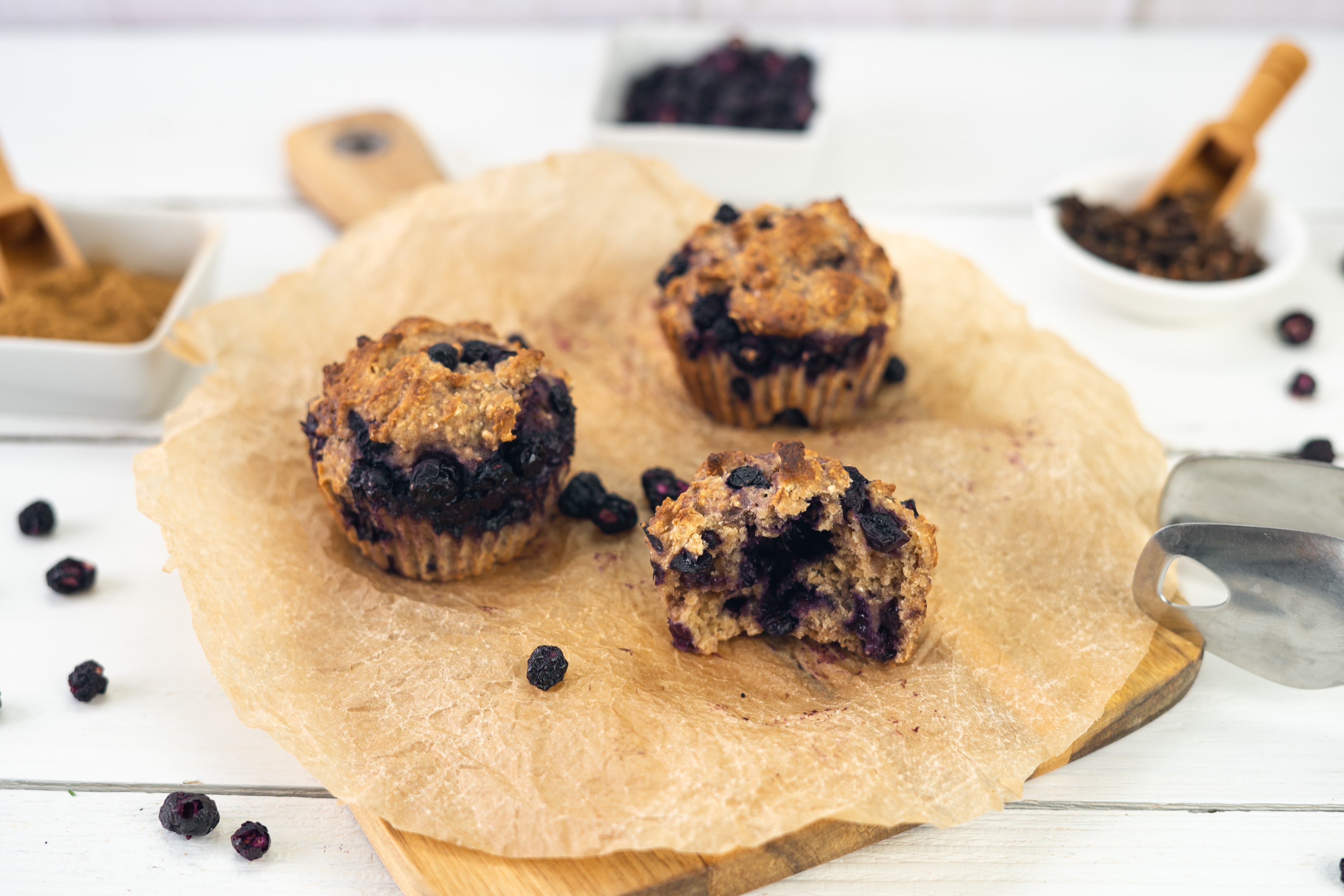 Rezept Serviervorschlag Blaubeer Muffins