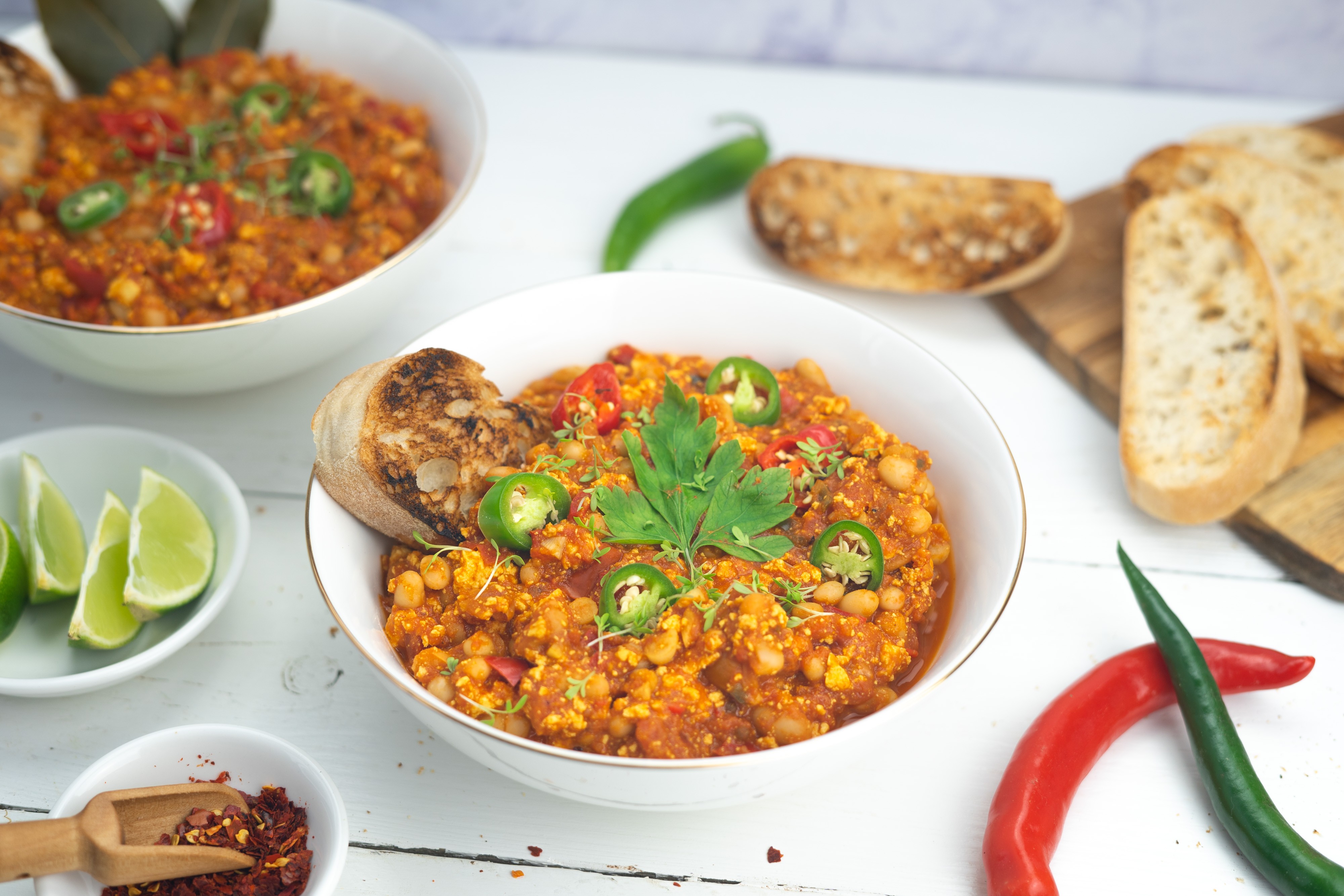 Rezept Serviervorschlag Israelisches Shakshuka mit Tofu