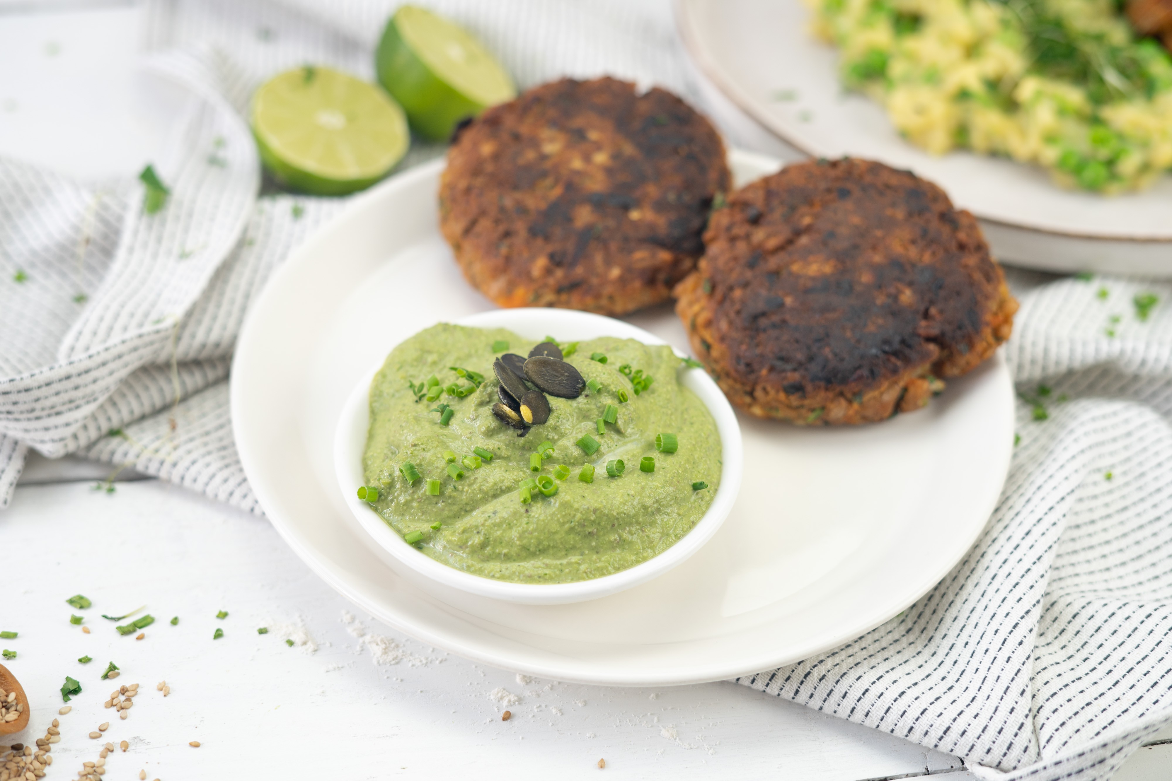 Rezept Serviervorschlag Petersilie - Zitronen Dip