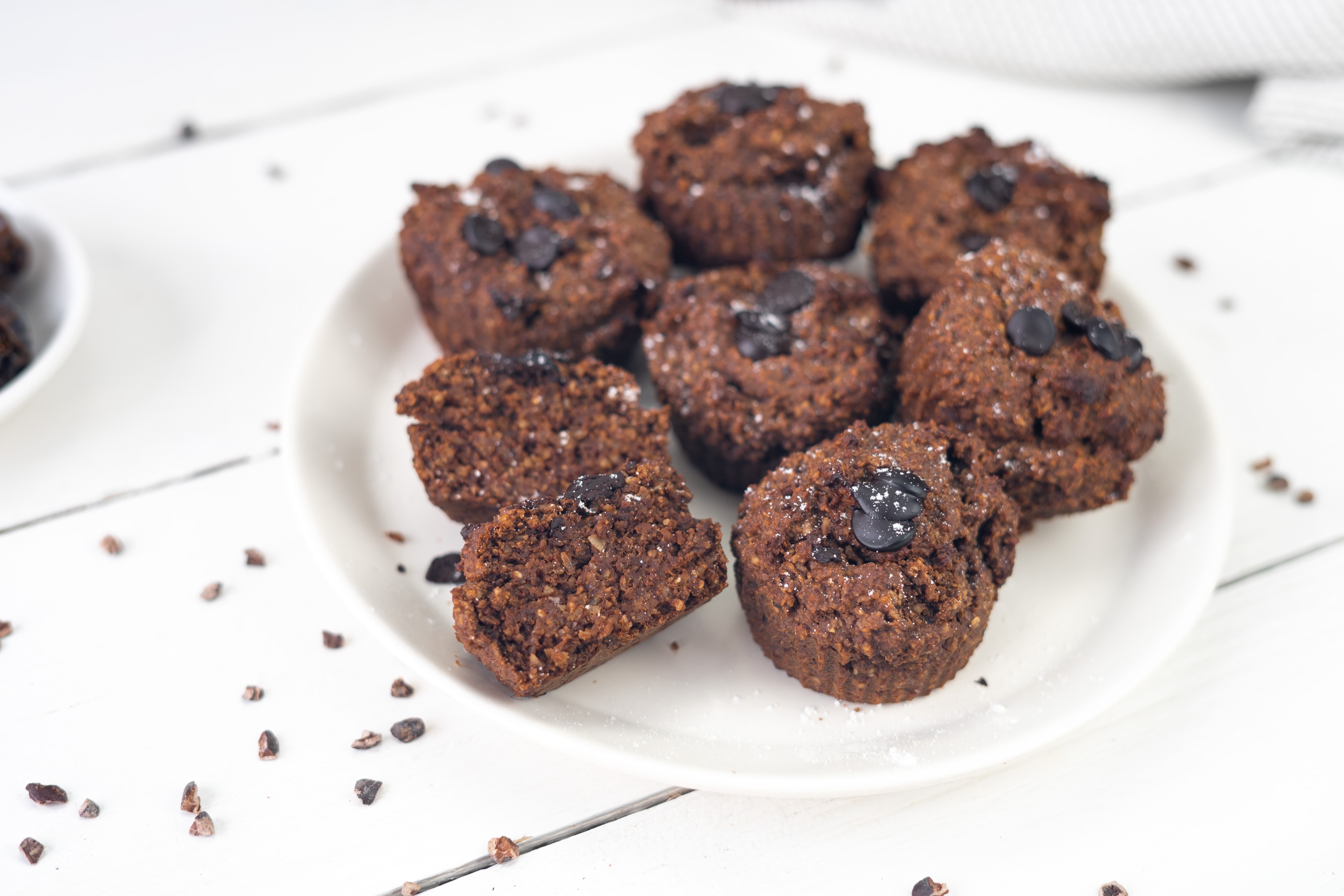 Rezept Serviervorschlag Schoko Nuss Muffins