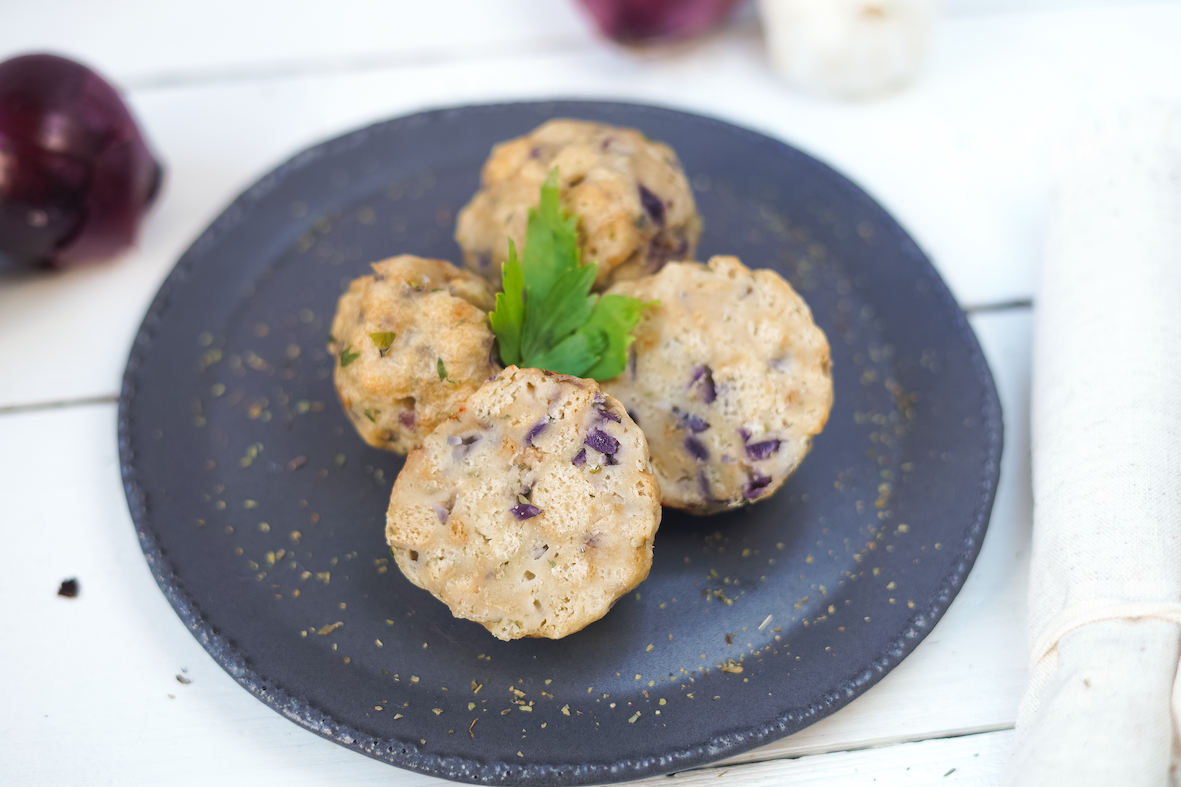 Rezept Serviervorschlag Vegane Semmelknödel