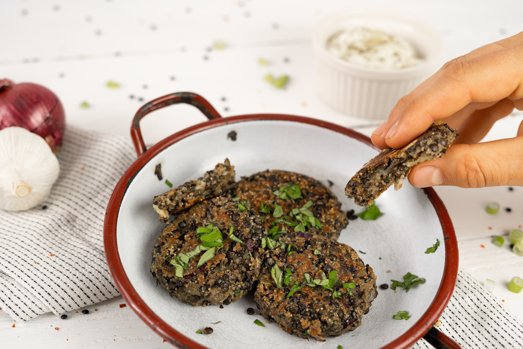 Rezept Serviervorschlag Amaranth Protein Patties