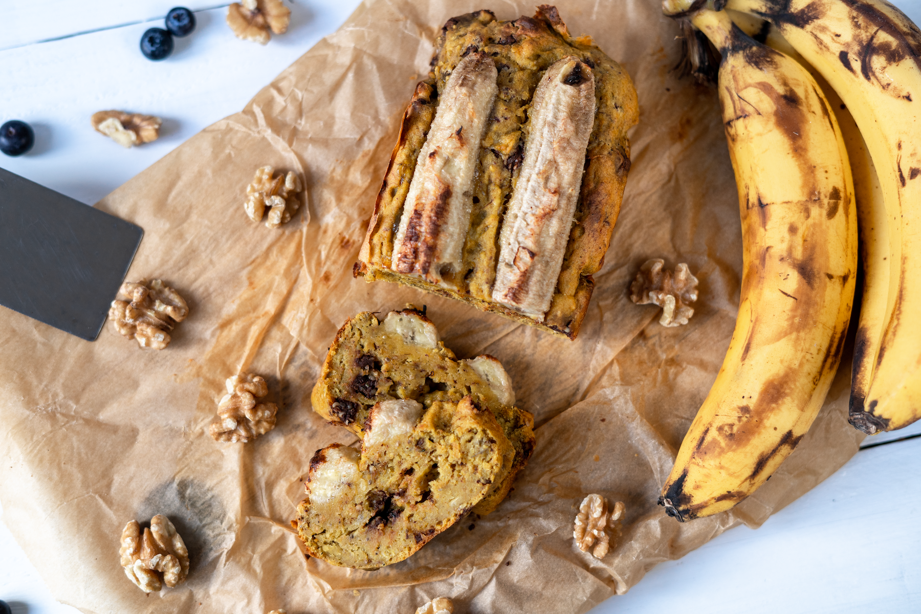 Rezept Serviervorschlag Saftiges Bananen - Kürbisbrot