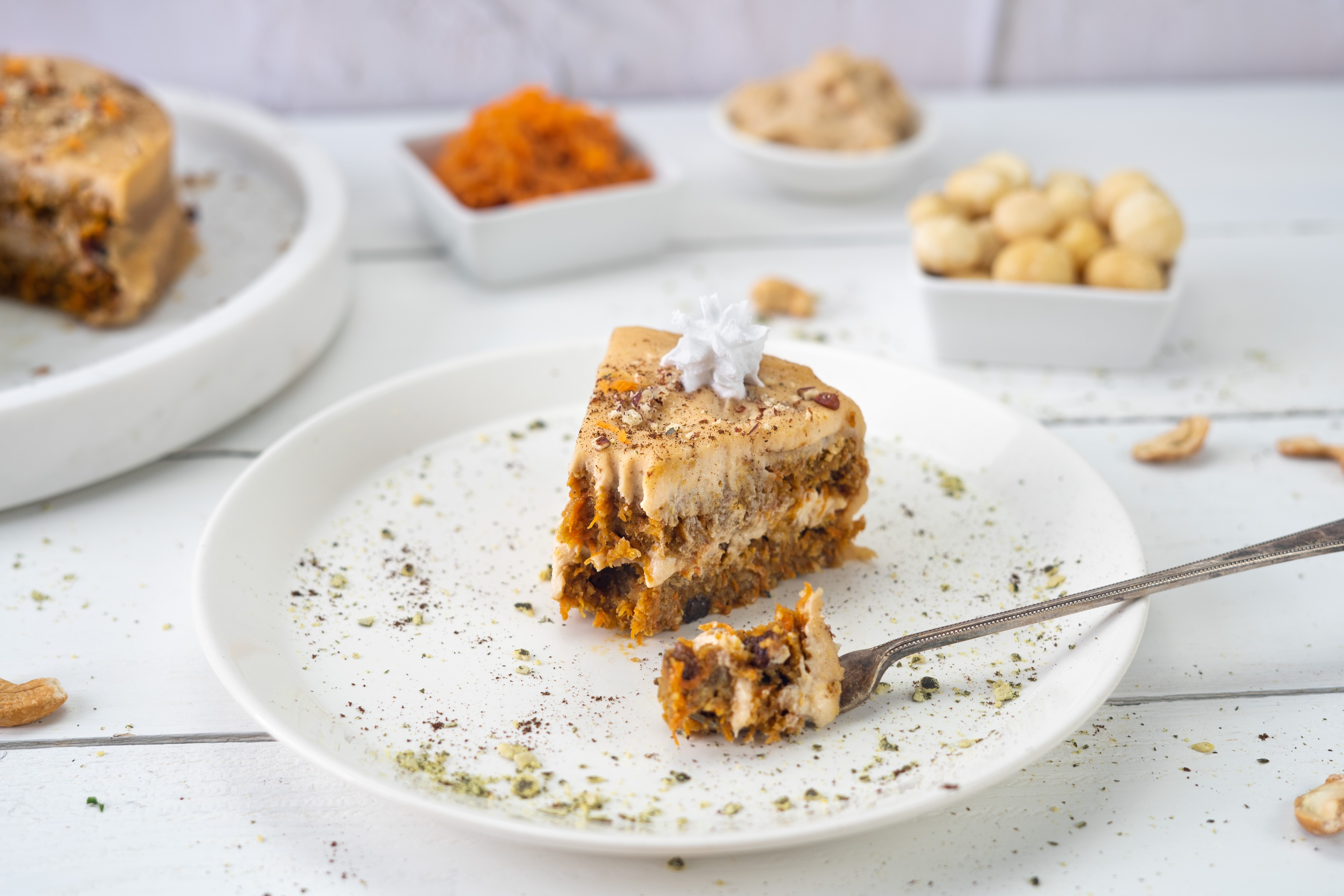 Rezept Serviervorschlag Karottenkuchen mit Frosting