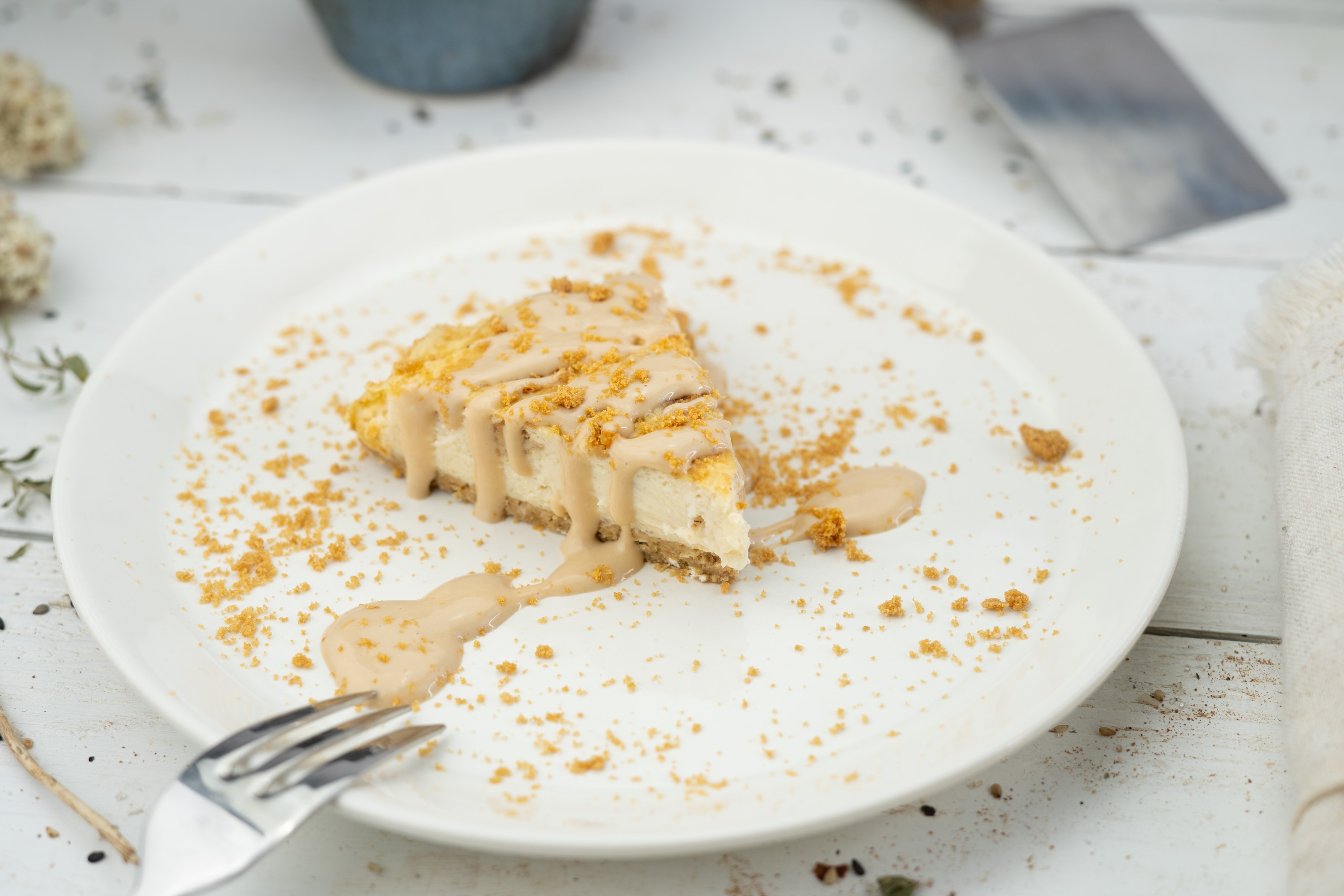 Rezept Serviervorschlag Schneller Cheesecake mit Lotuscreme