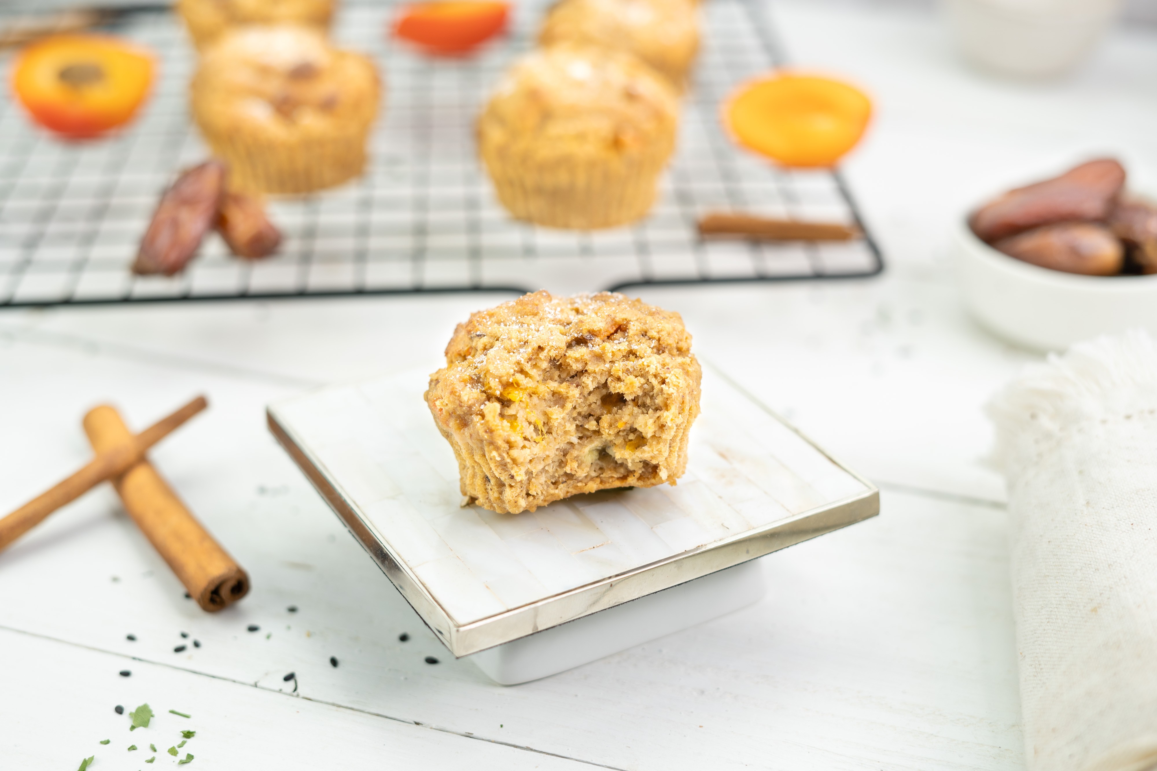 Rezept Serviervorschlag Fluffige Marillen Muffins