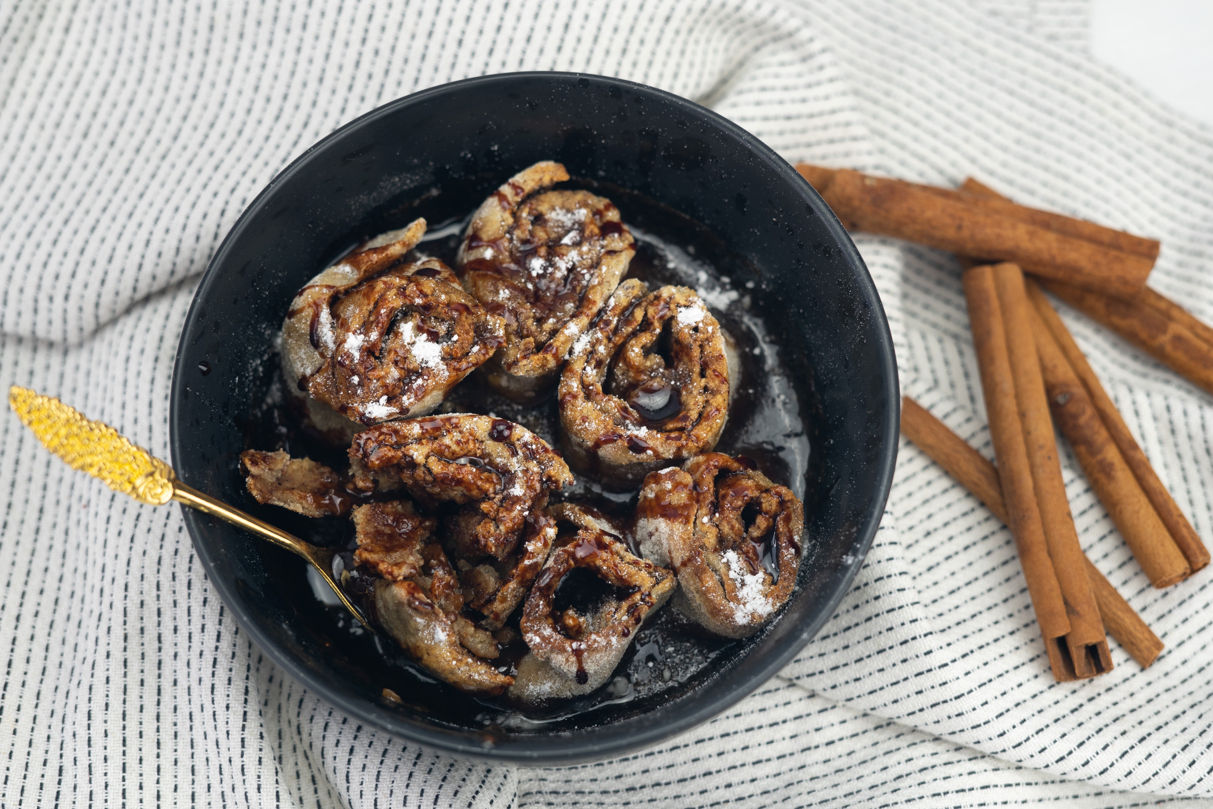 Rezept Serviervorschlag Blitz Zimtschnecken