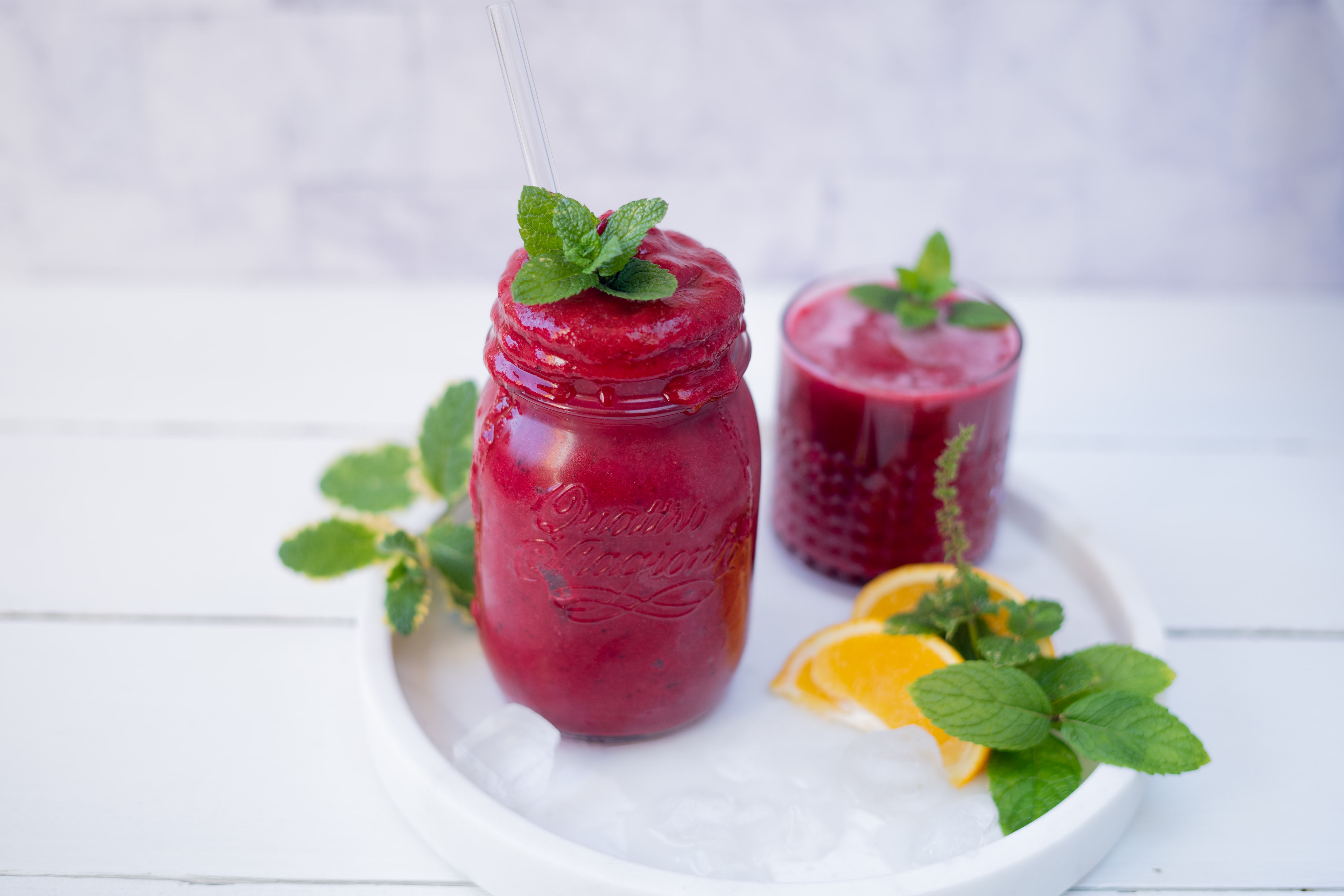 Rezept Serviervorschlag Rote Bete - Erdbeer Smoothie
