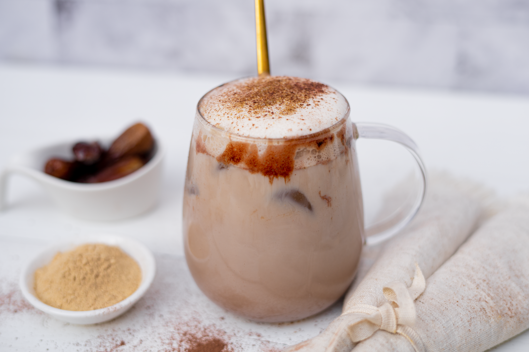 Rezept Serviervorschlag Cremiger Kakao Maca Latte