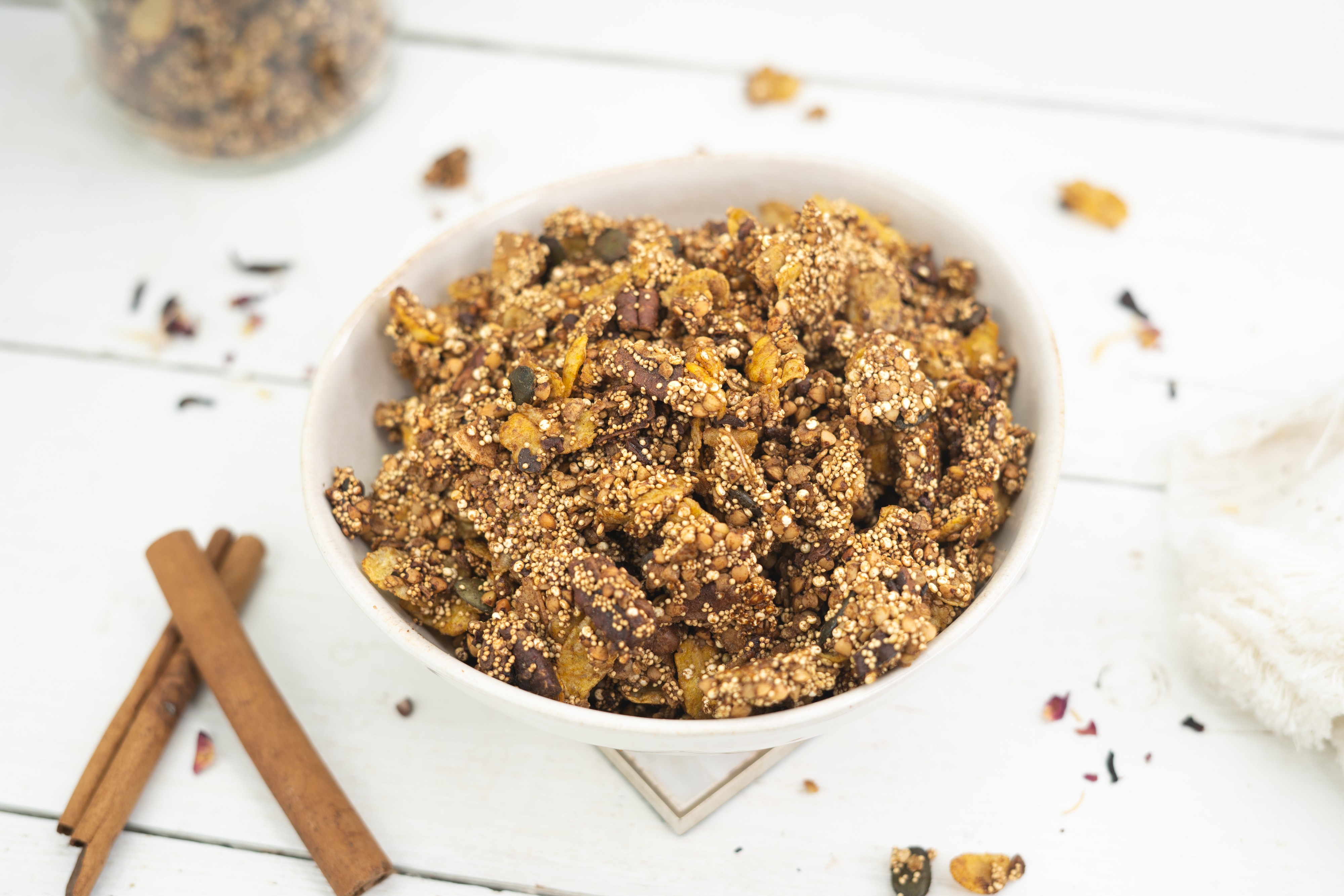 Rezept Serviervorschlag Knuspriges Protein Granola