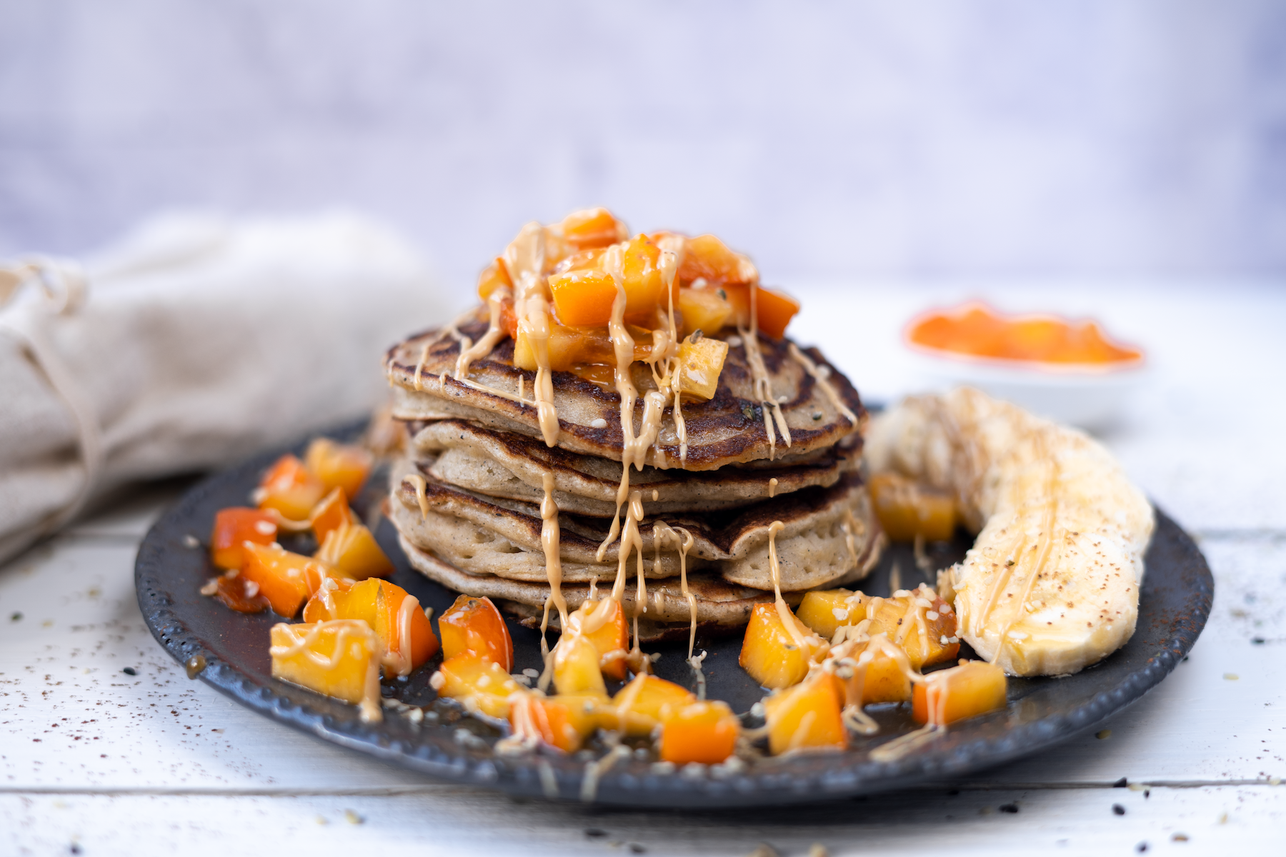 Rezept Serviervorschlag Fluffige Protein Pancakes