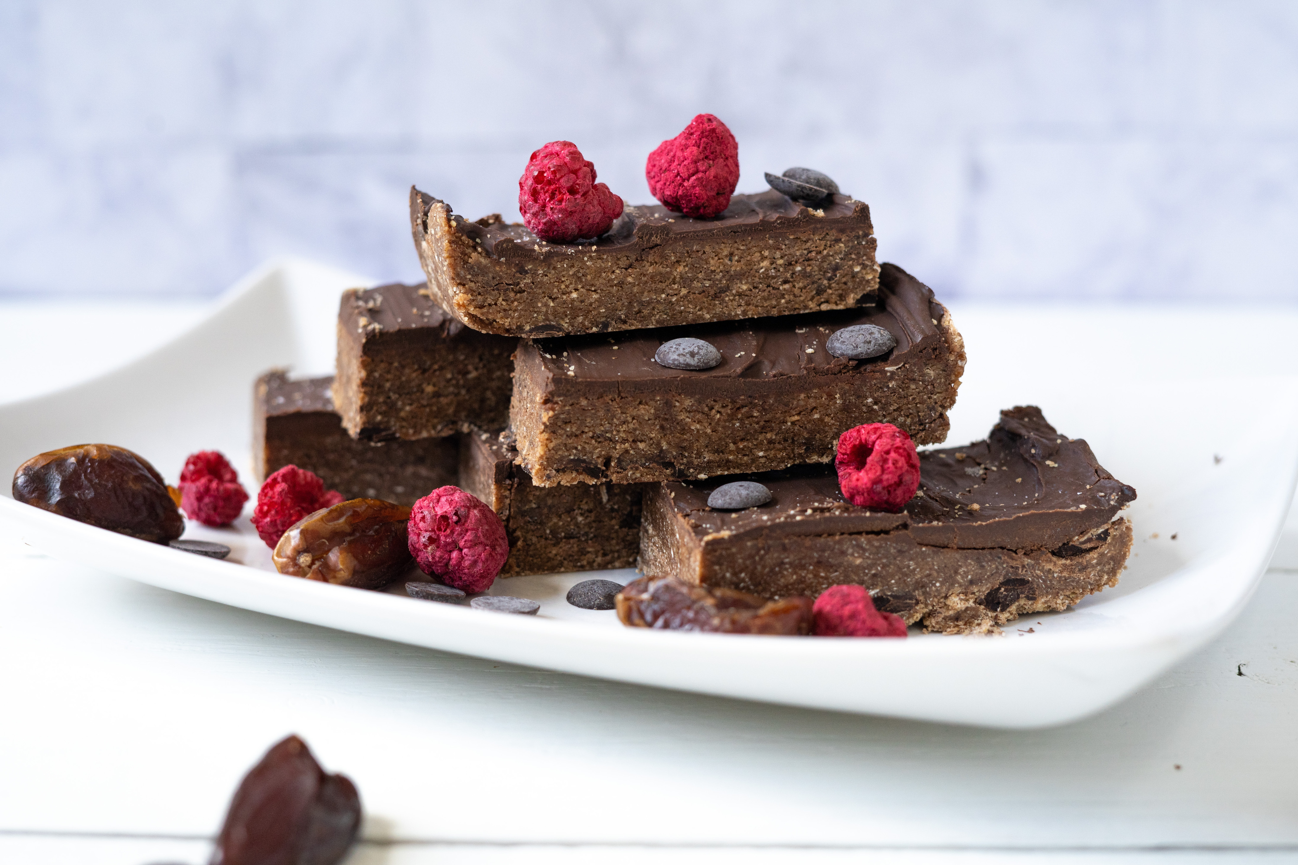 Rezept Serviervorschlag Cookie Dough Protein Riegel