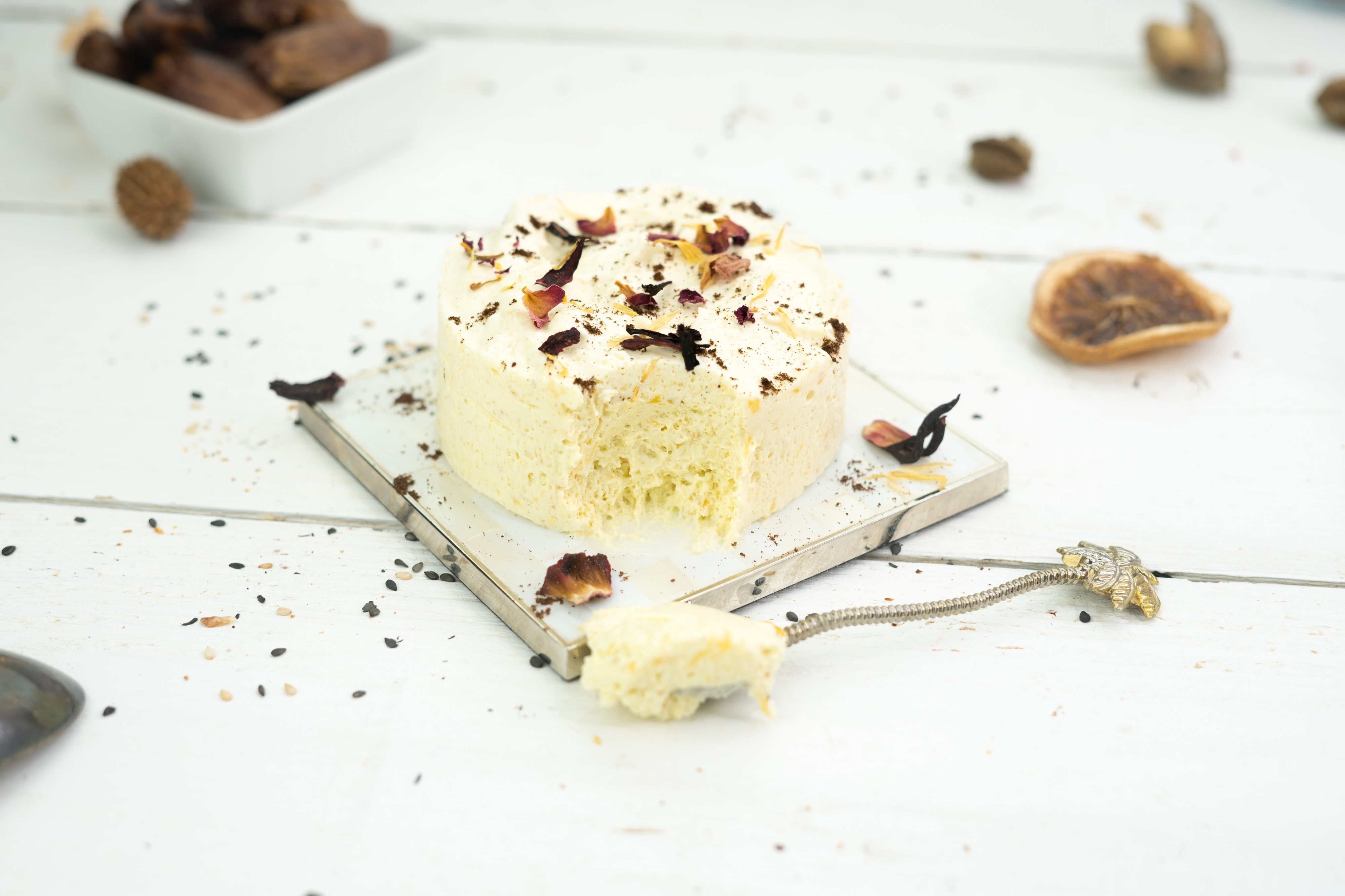 Rezept Serviervorschlag Süße Kürbis Mango Creme