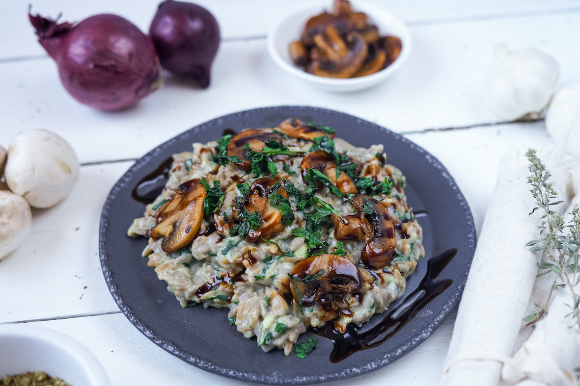 Rezept Serviervorschlag Cremiges Pilz - Risotto