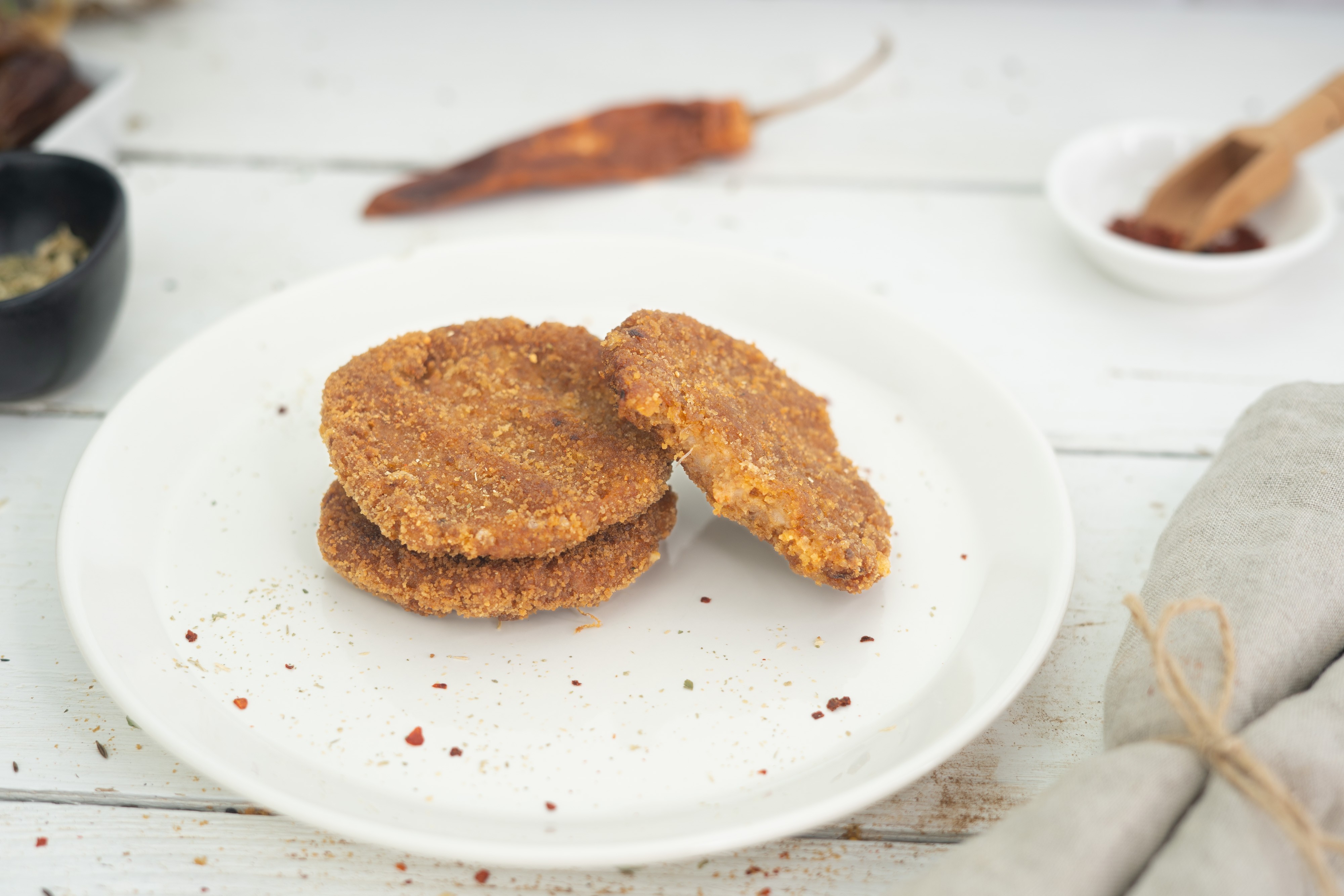 Rezept Serviervorschlag Deftige Vleischlaibchen