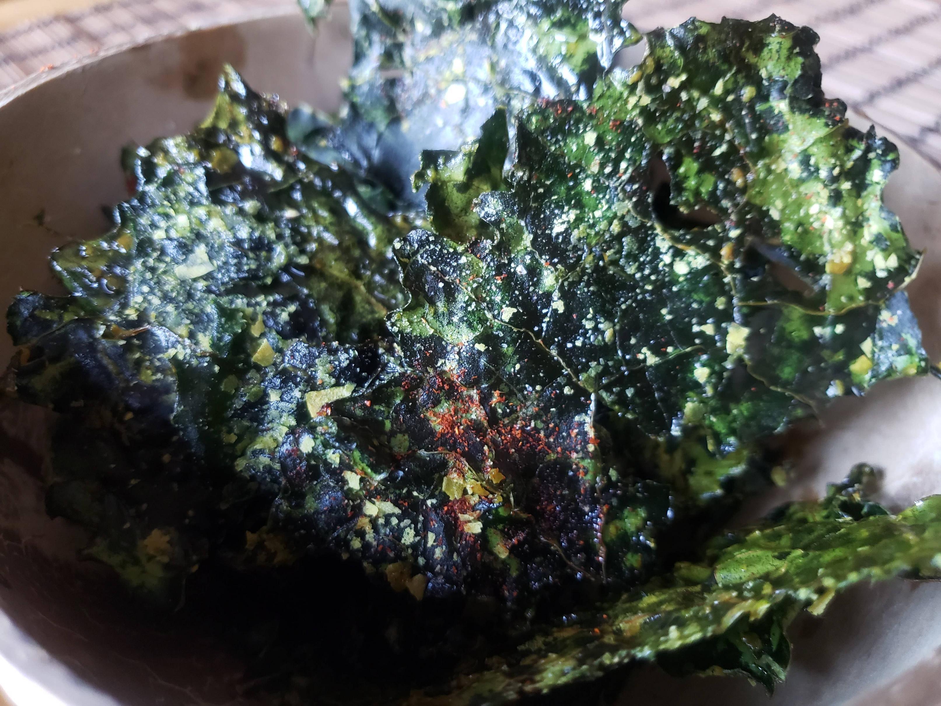 Kale and Collard Greens Chips