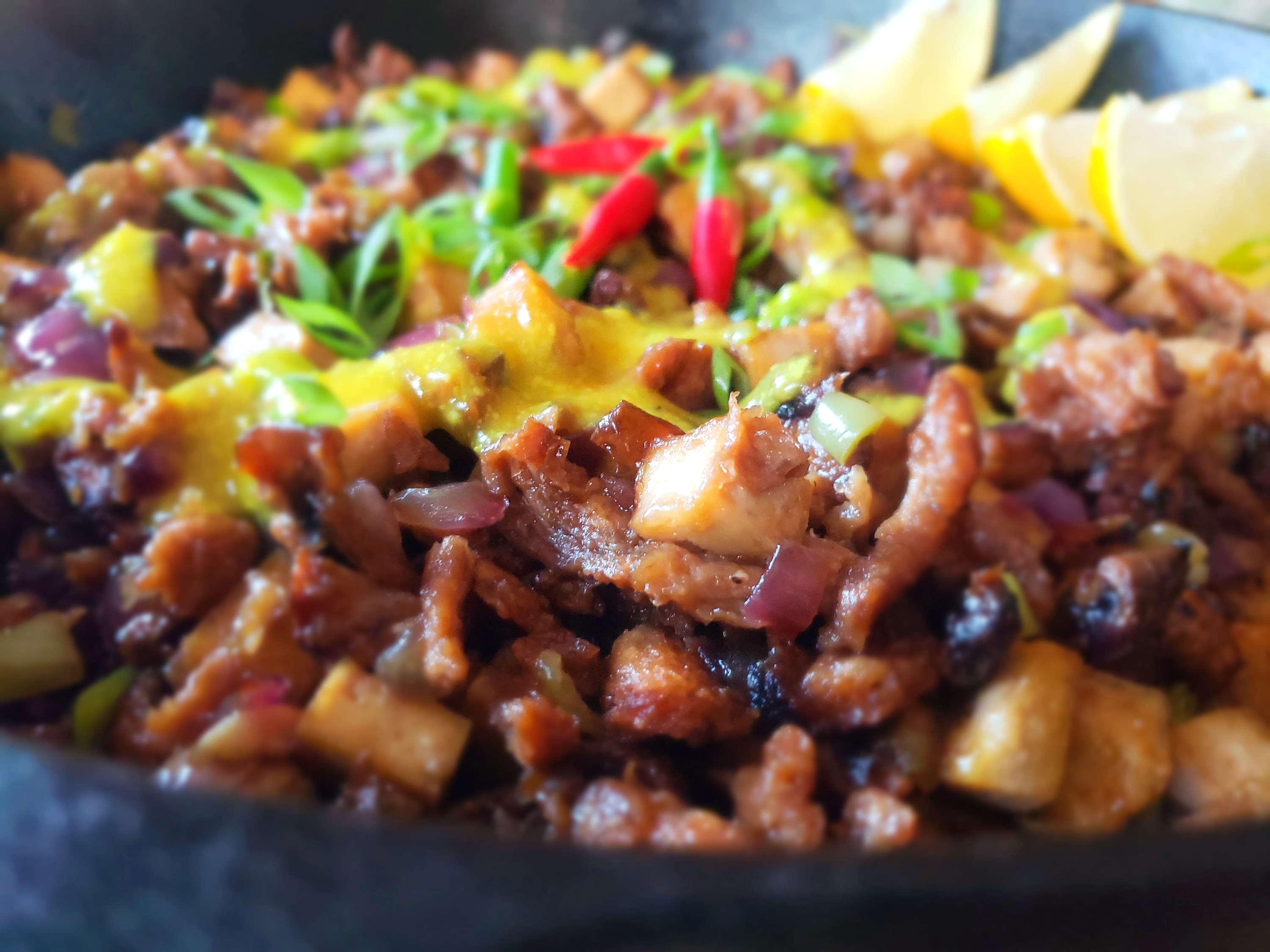Vegan Tofu Mushroom Sisig