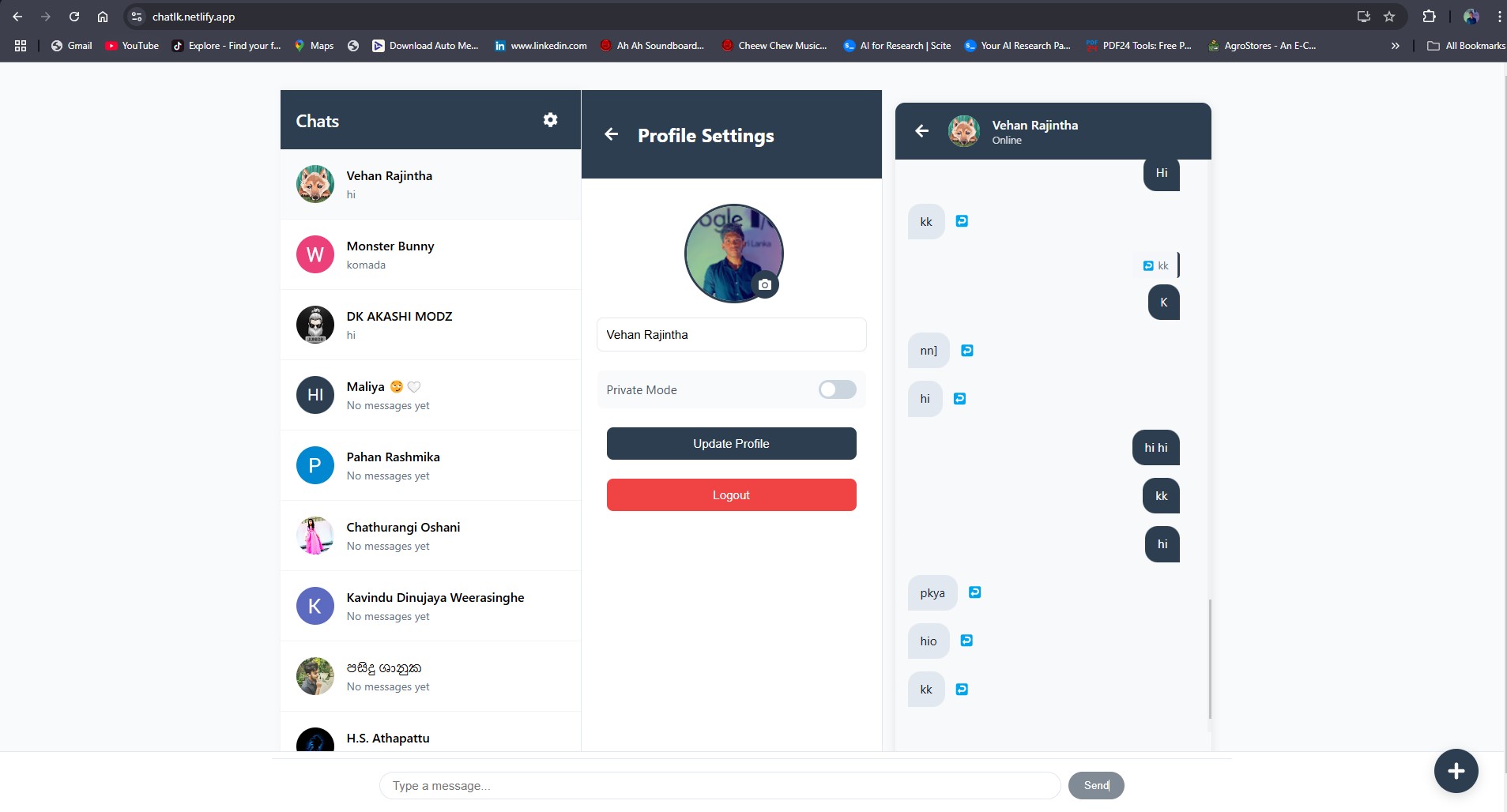 ChatX - Real-time Chat App