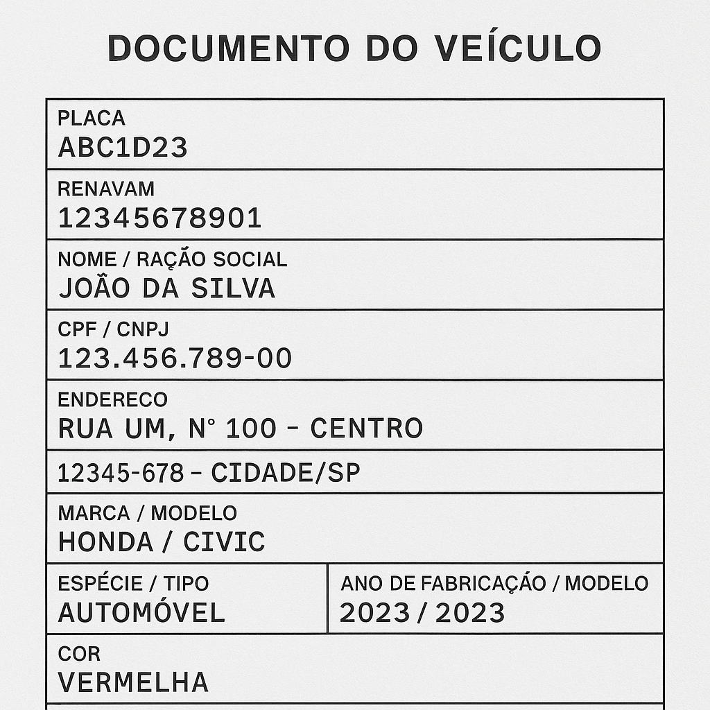 Documentação necessária para vender seu veículo como proprietário