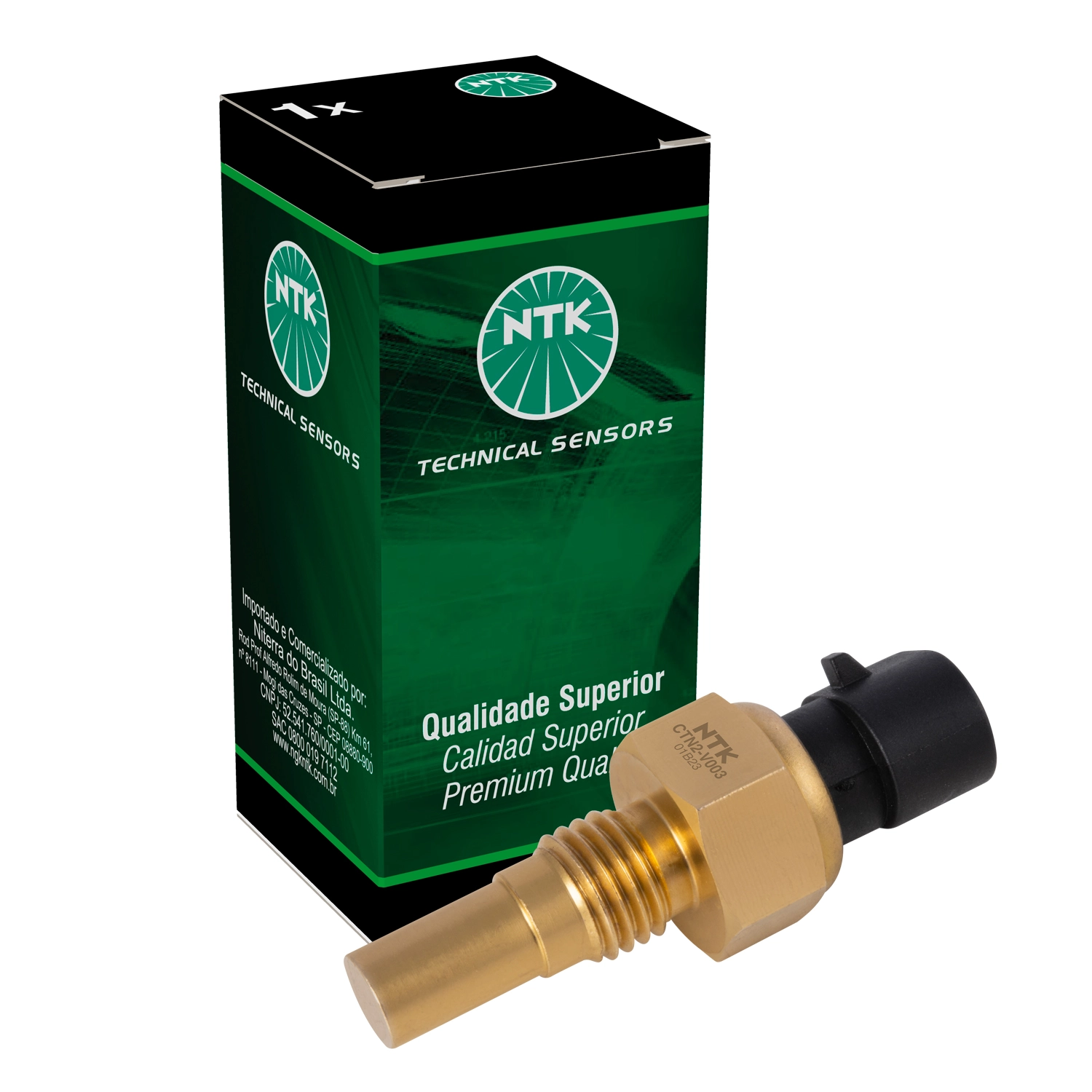 Caixa CTN2-V003 - Sensor de temperatura do líquido de arrefecimento Caixa CTN2-V003 - Sensor de temperatura do líquido de arrefecimento