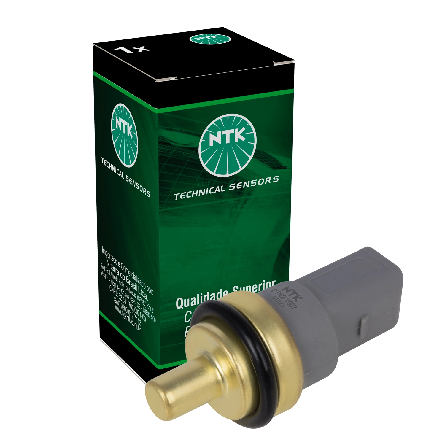 Caixa CTN2-V007 - Sensor de temperatura do líquido de arrefecimento Caixa CTN2-V007 - Sensor de temperatura do líquido de arrefecimento