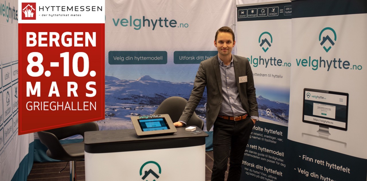 Velghytte.no på hyttemesse i Bergen